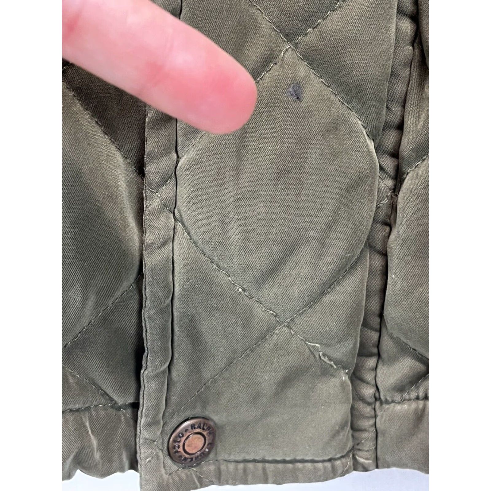 Ralph Lauren Vintage Mens Polo Ralph Lauren Quilted Chore Coat XL READ Corduroy Collar Green Size US XL / EU 56 / 4 - 7 Thumbnail