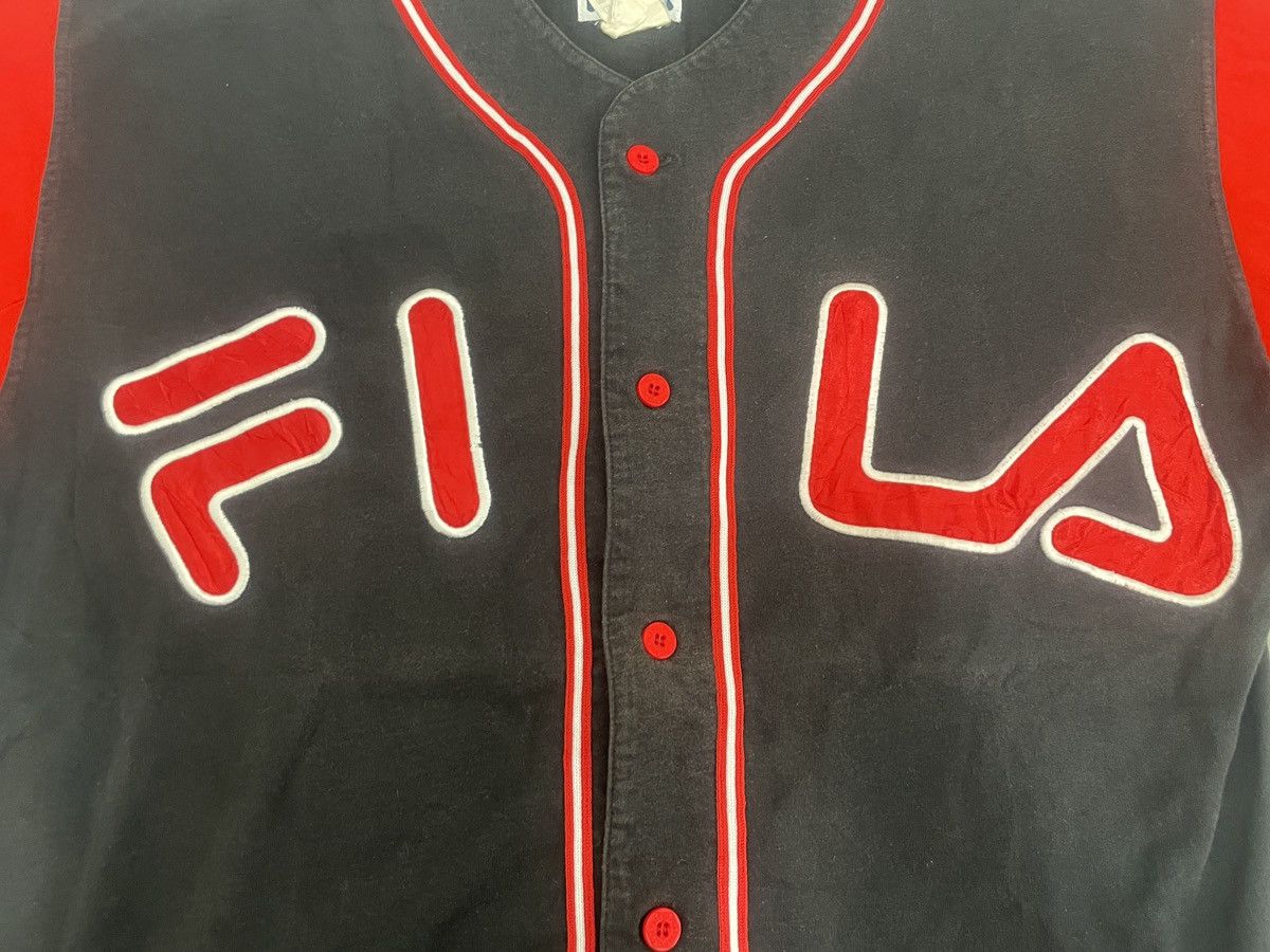 Fila Fila Baseball Jersey **Style Worn By 2Pac** Vintage 90s Vtg Size US M / EU 48-50 / 2 - 4 Thumbnail