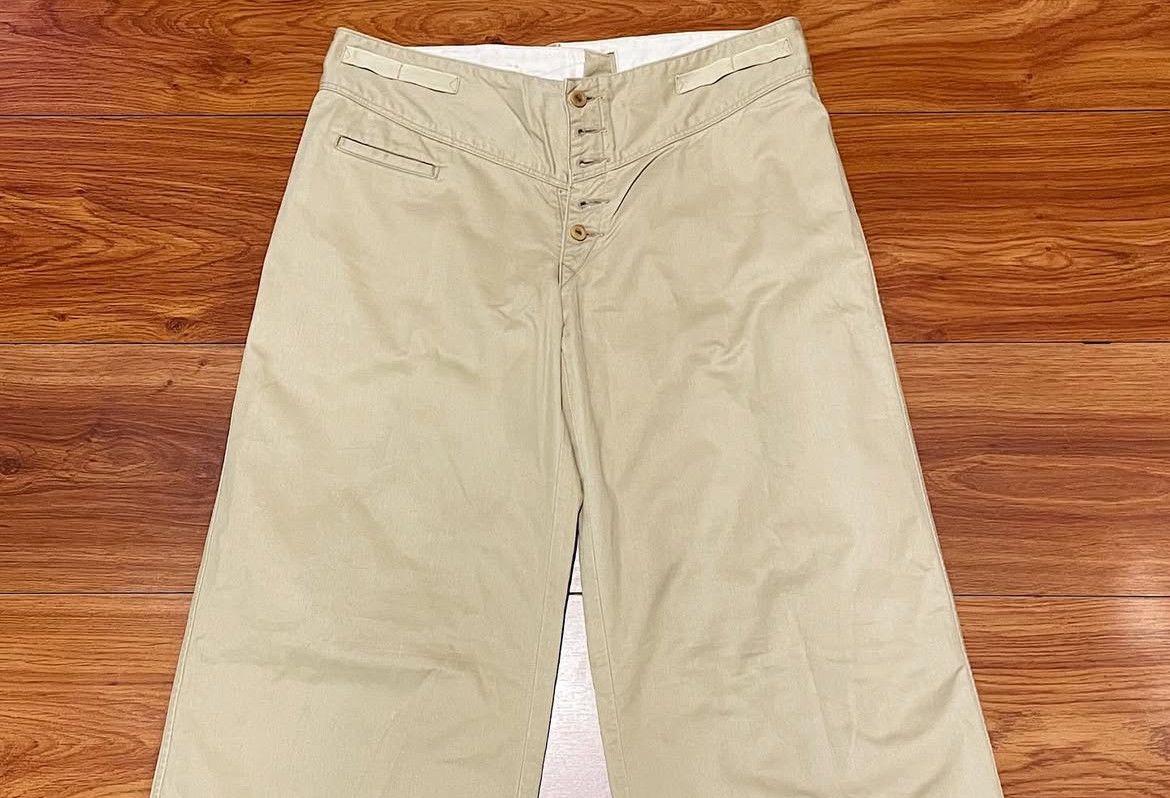 45rpm 2000s 45 RPM Wide Leg Cinch Button Fly Trousers Pants Size US 30 / EU 46 - 3 Thumbnail