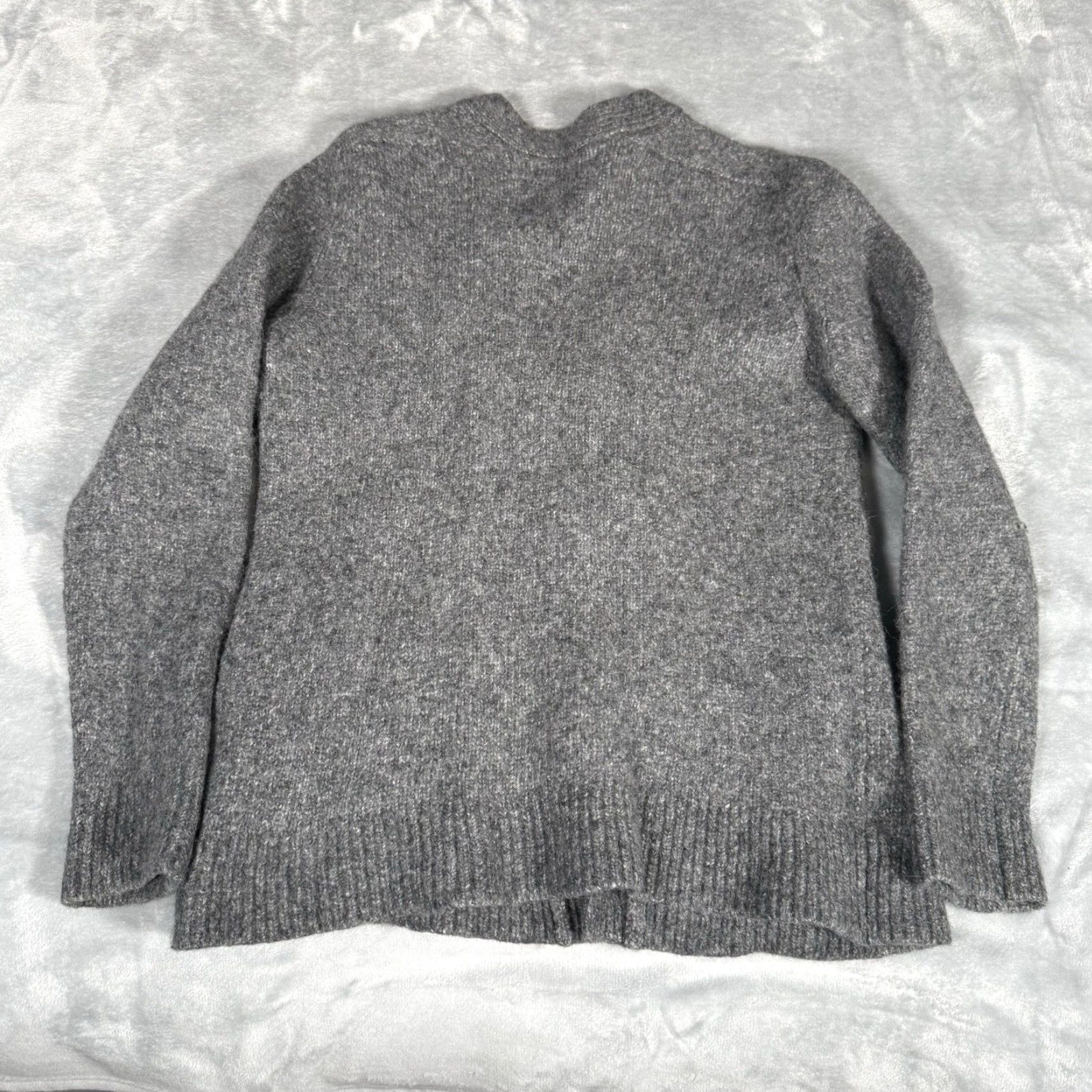 Everlane Everlane Cardigan Sweater Womens L Slim Fit Wool Alpaca Blend Knit Gray Size L / US 10 / IT 46 - 4 Thumbnail