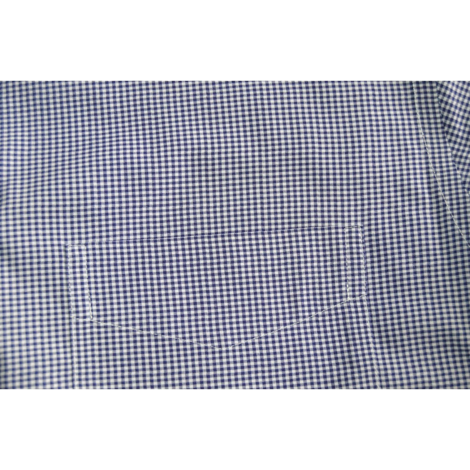 Polo Ralph Lauren Lauren Ralph Lauren Men's Dress Shirt Blue Check Cotton 16 32/33 Shirt Mens Regular Blue Check Polo Pony Vintage: No Size 42R - 3 Thumbnail