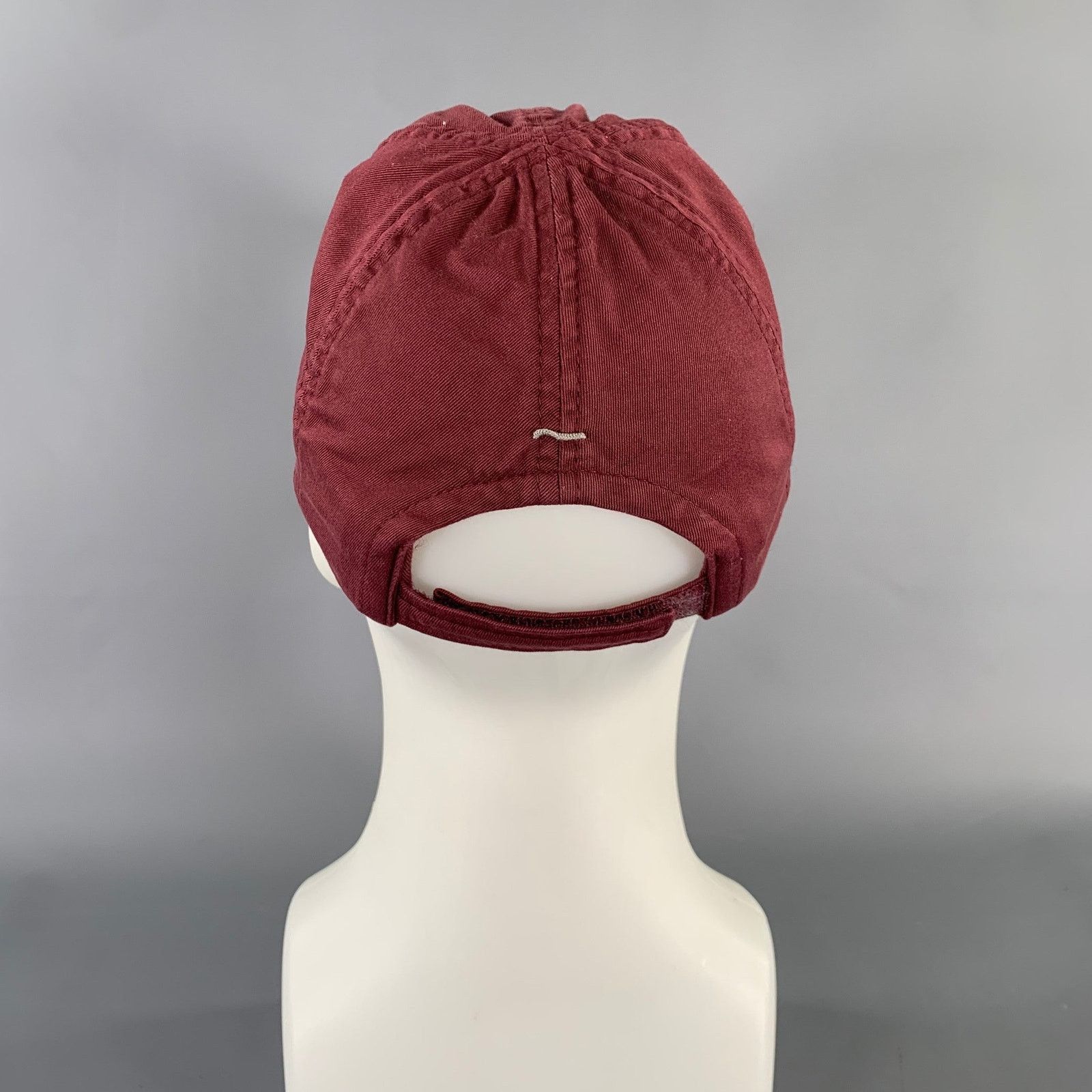 Brunello Cucinelli BRUNELLO CUCINELLI Size M Burgundy Cotton Hats Size ONE SIZE - 2 Thumbnail