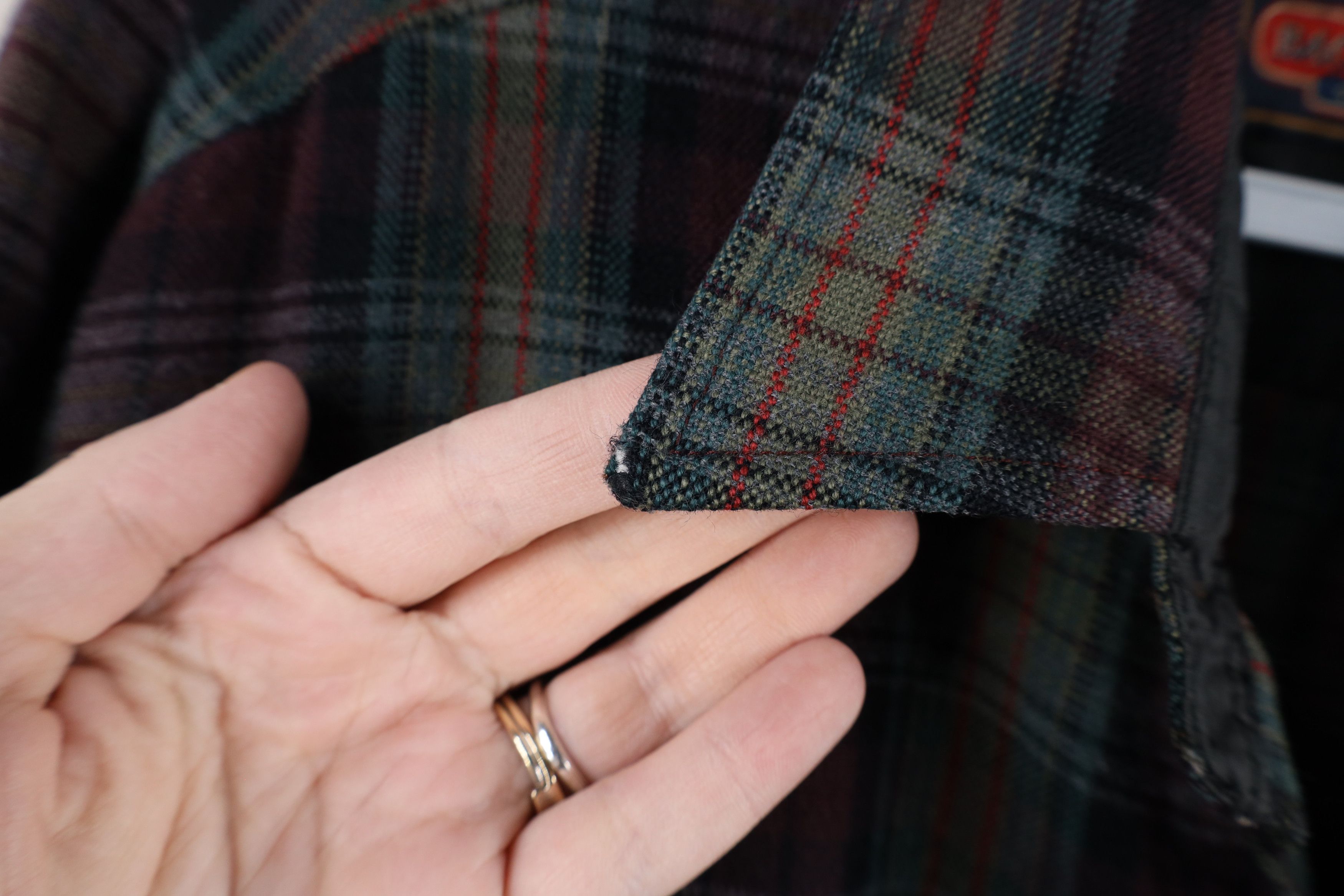 Vintage Vintage 80s 90s Streetwear Knit Board Button Shirt Plaid Size US XXL / EU 58 / 5 - 8 Thumbnail