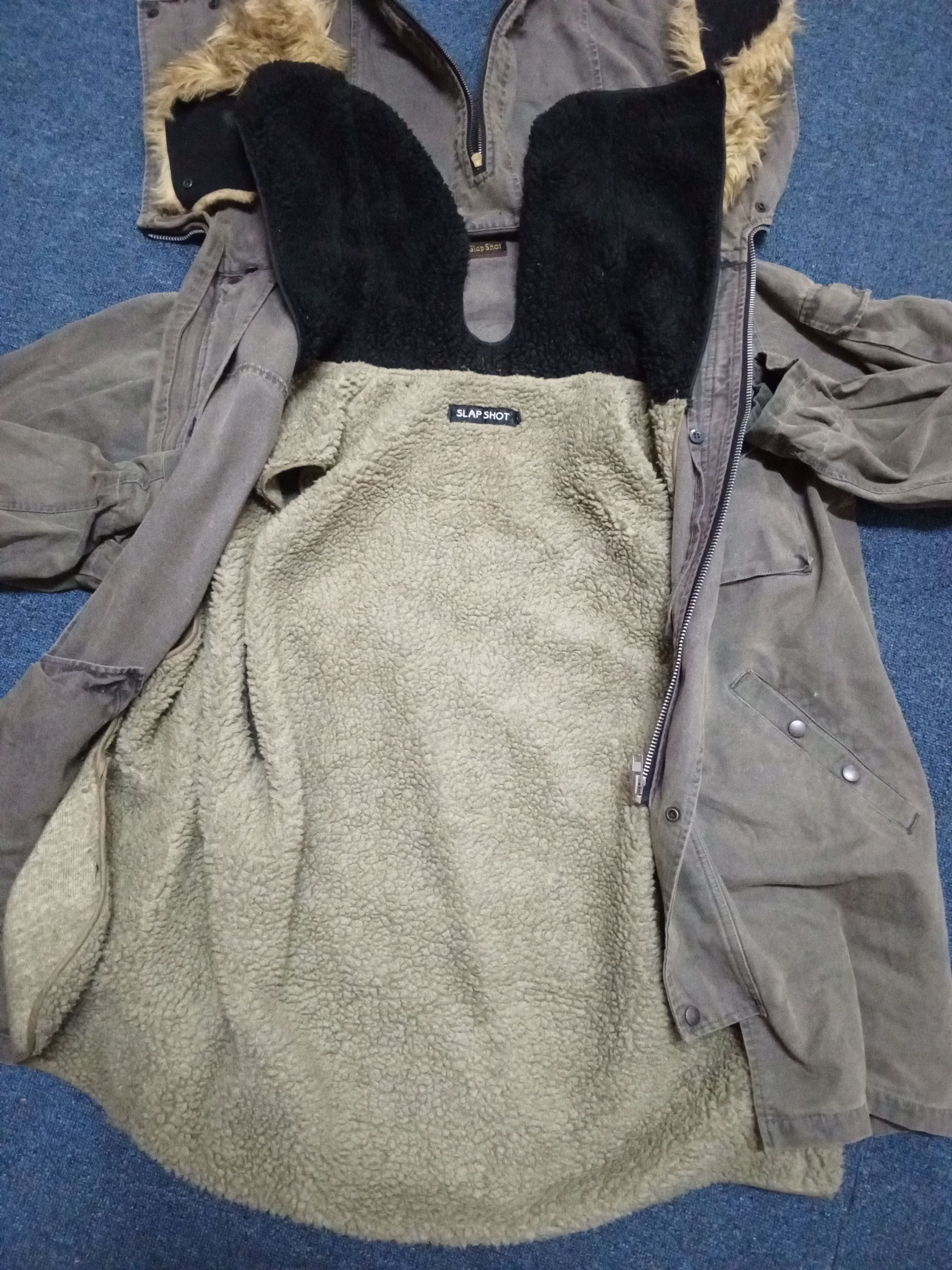 If Six Was Nine Slap shot anorak longcoat green army Size US XL / EU 56 / 4 - 10 Thumbnail
