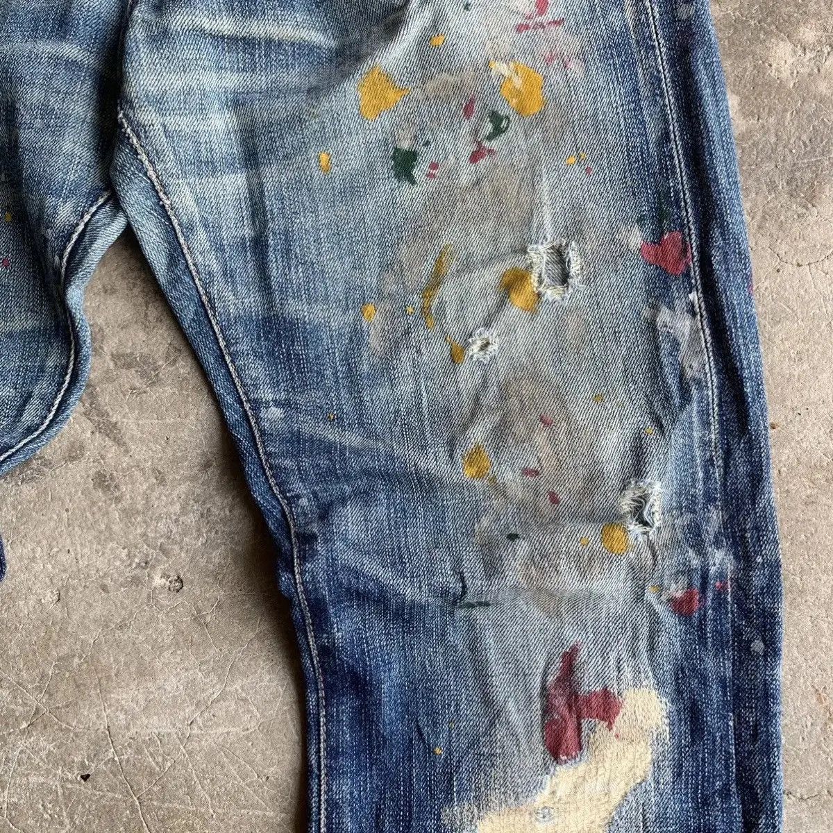 If Six Was Nine 💥 STEALS 💥Vintage Redline Jeans Splish Painter Denim Pants Size US 32 / EU 48 - 9 Thumbnail