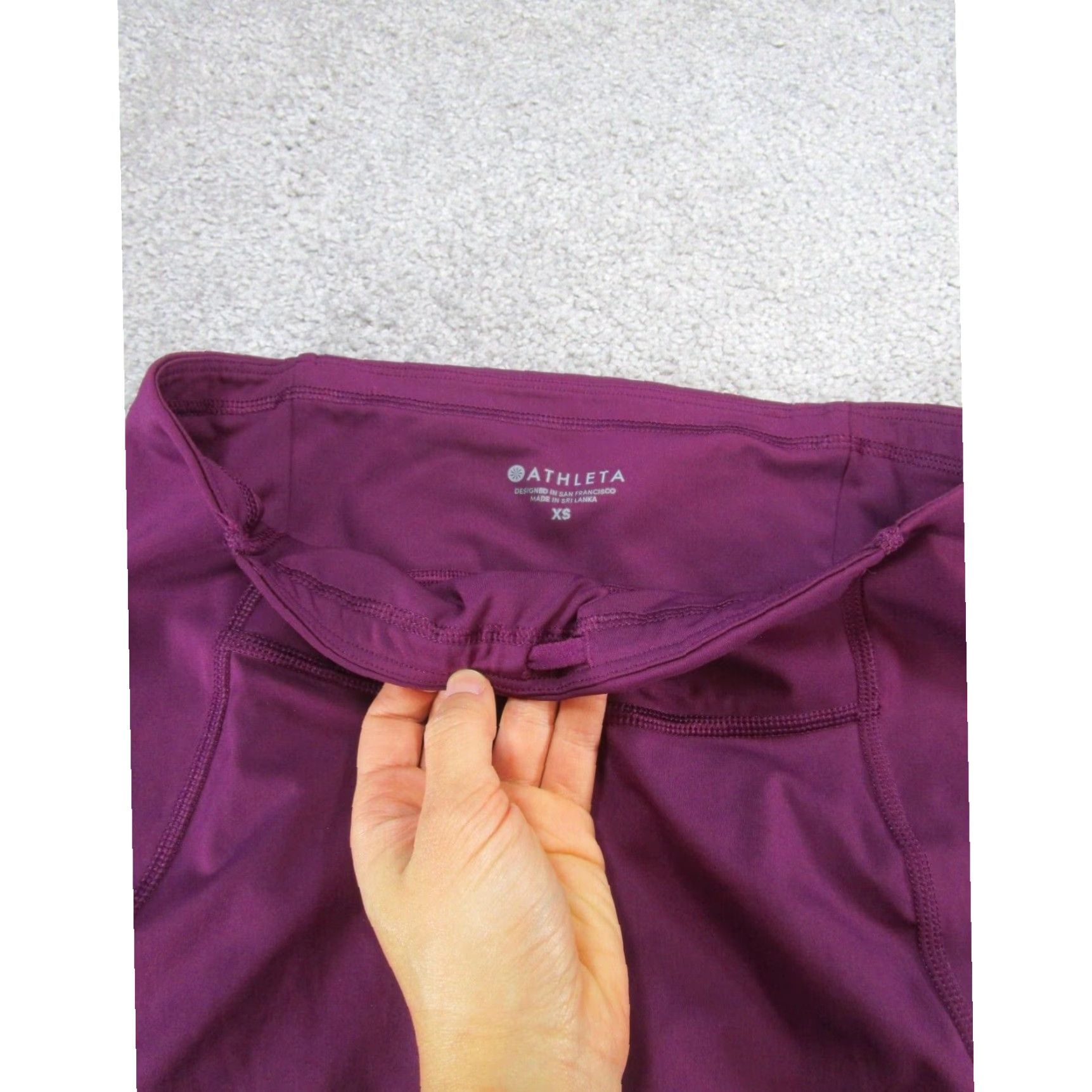 Athleta Athleta Womens XS Velocity 10" Extra Large XL Purple Compression Running Shorts Size 26" / US 2 / IT 38 - 2 Thumbnail
