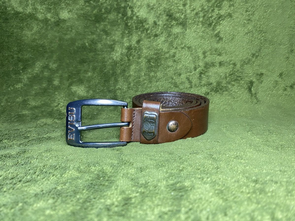 Evisu Evisu brown leather belt Size 32 - 5 Thumbnail