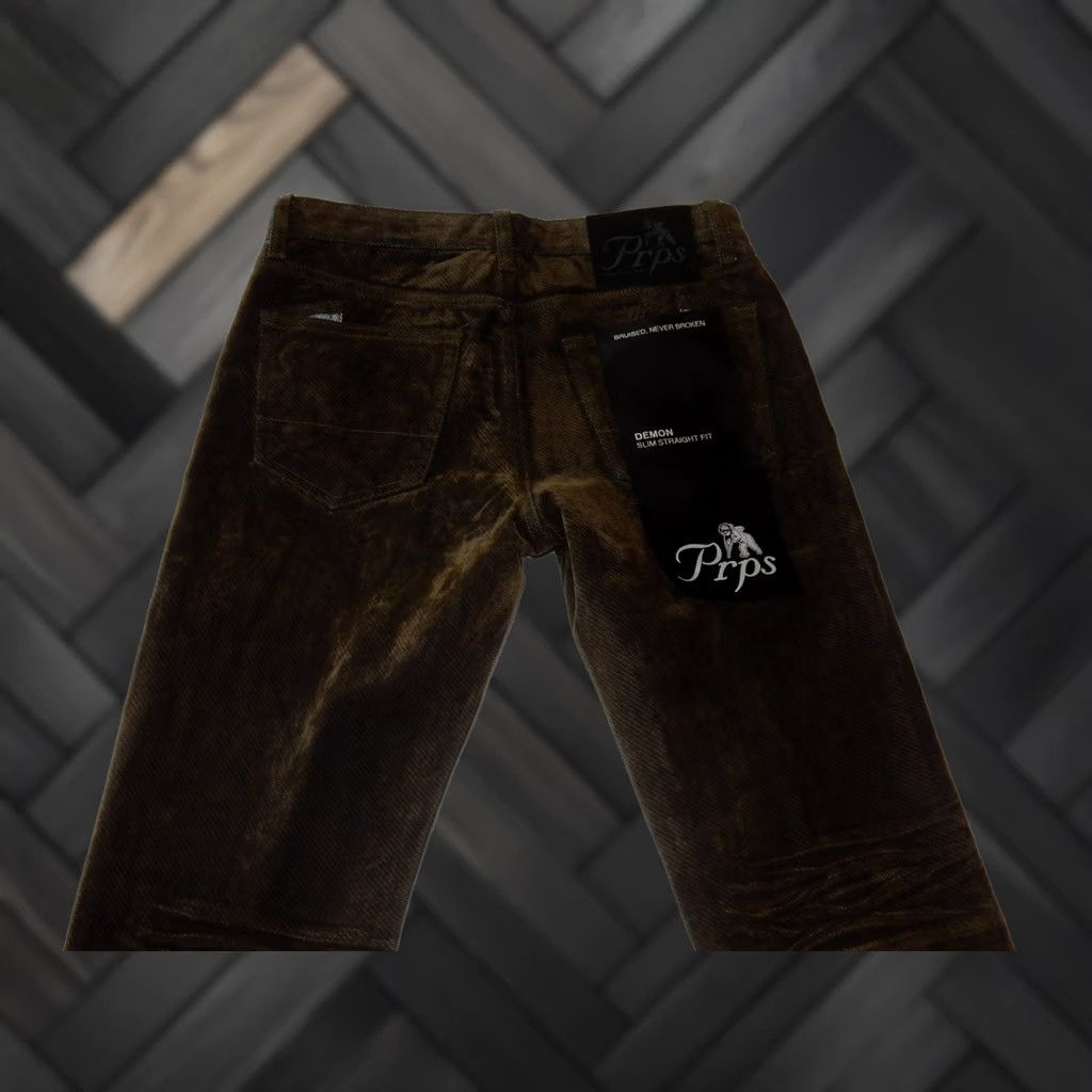 Prps NWT Prps Jeans Size 29x33 Demon Slim Straight Corduroy Brown Mens Jeans 29 Regular Size 30 Inseam Size US 29 - 1 Thumbnail
