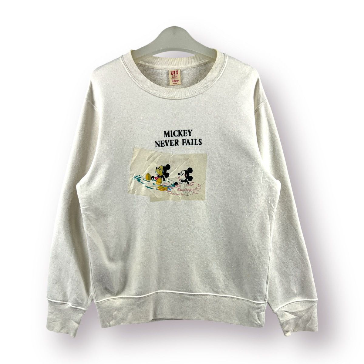Disney × Japanese Brand × Uniqlo 🔥 Uniqlo Japan mickey mouse white sweatshirt - M Size US S / EU 44-46 / 1 - 1 Thumbnail