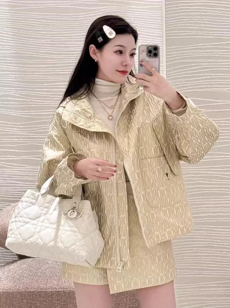 Dior Dior 25 Miss yellow logo letter full-print hooded zipper l Size S / US 4 / IT 40 - 9 Thumbnail