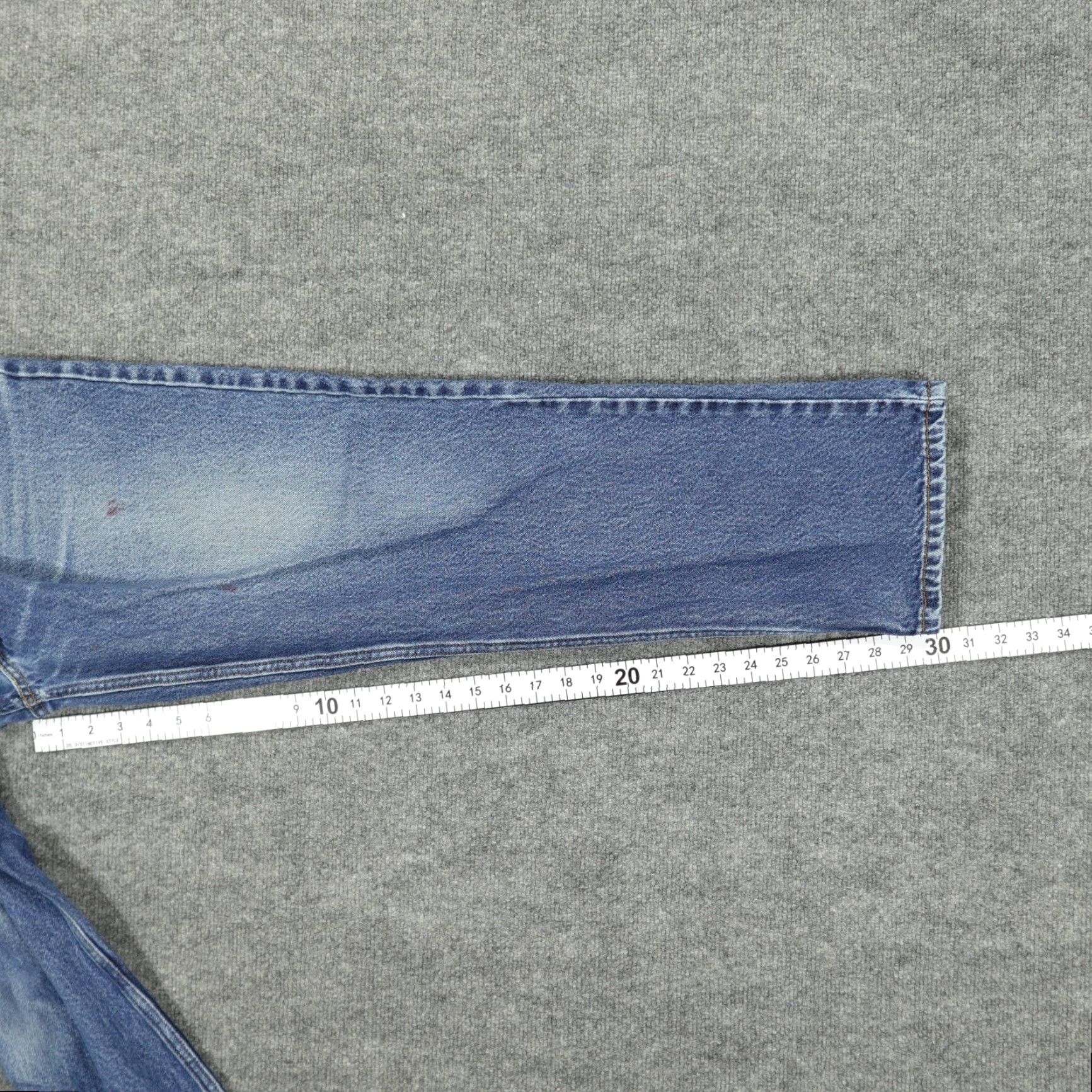 Levi's Levi's 505 Jeans Mens 36x30 Blue Regular Fit Straight Leg Stretch Denim Size US 36 / EU 52 - 7 Thumbnail