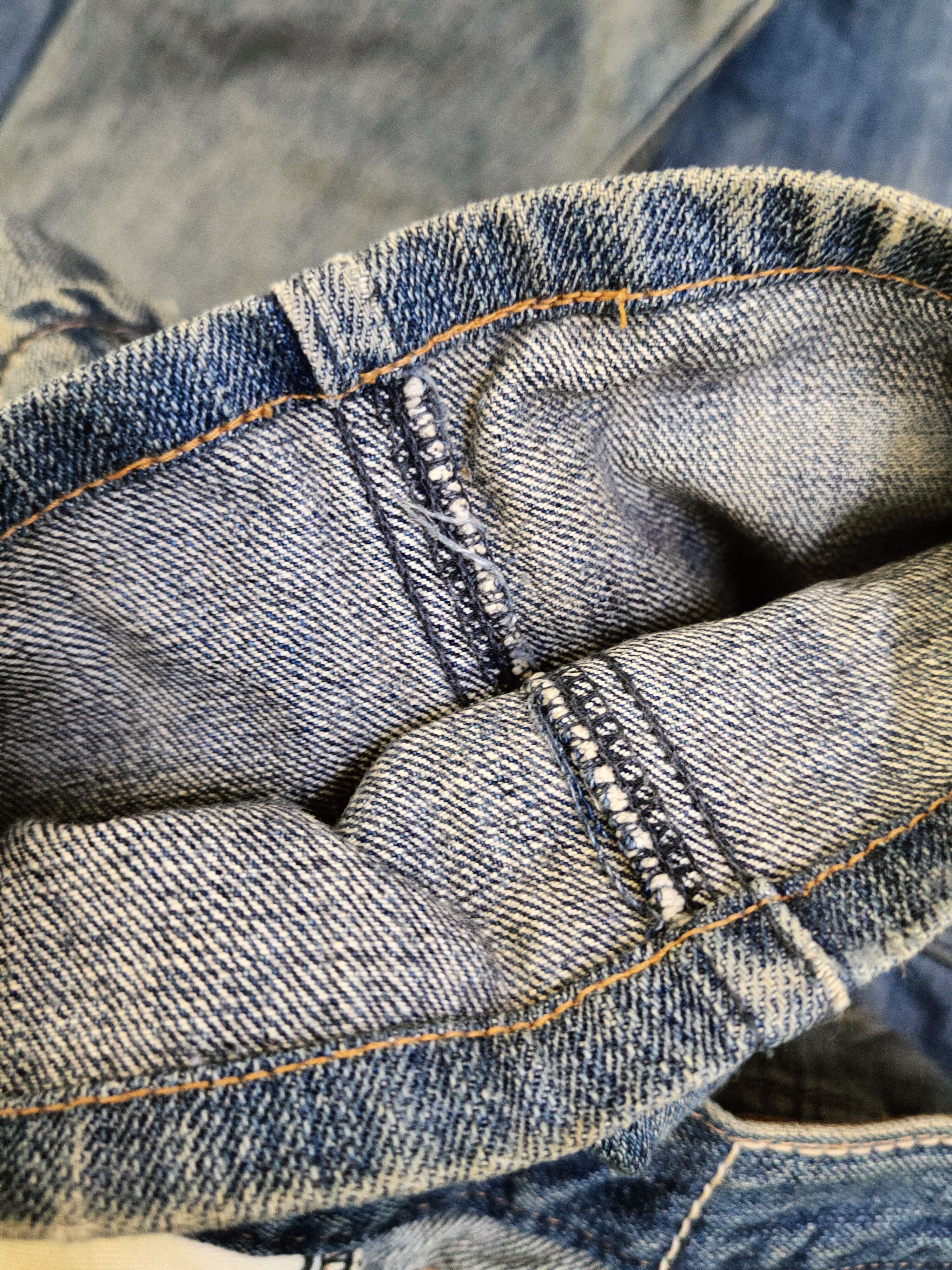 Johnbull DL Johnbull Blue Distressed Ripped Jeans #46-896 Size US 33 - 12 Thumbnail