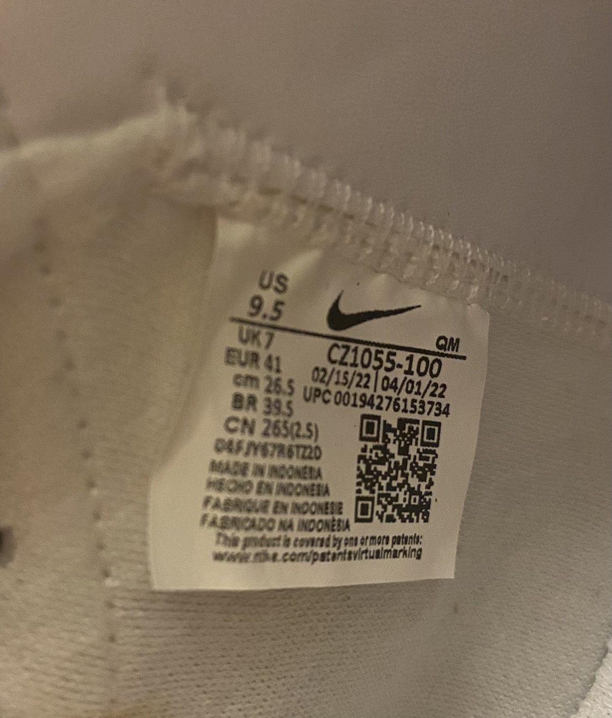 Nike Nike Blazers - White - Women’s 9.5 Size US 9.5 / IT 39.5 - 6 Thumbnail