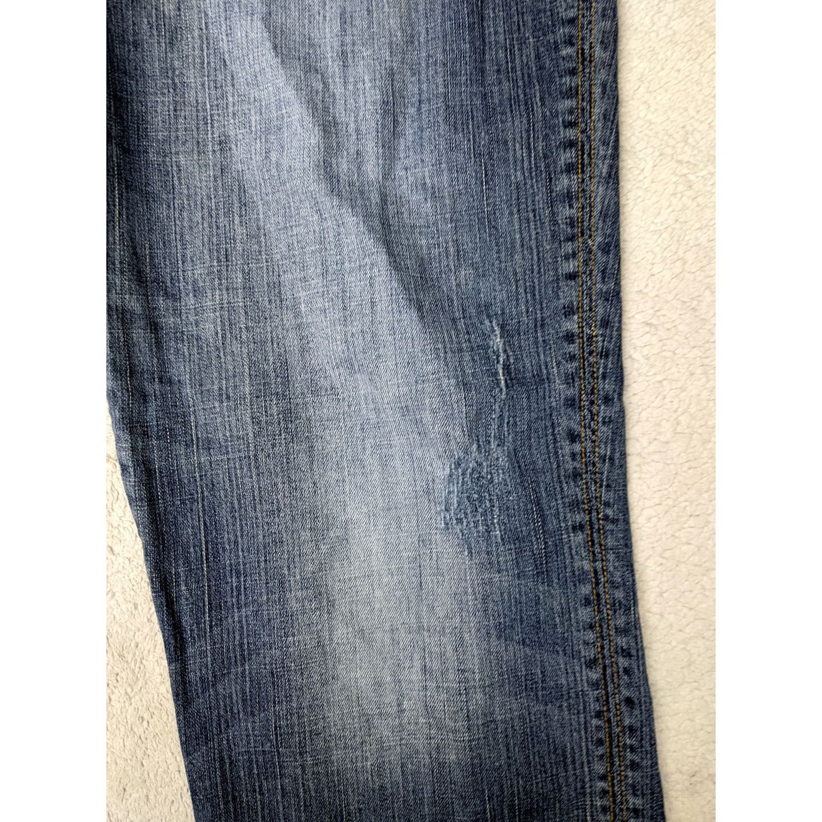 Vintage Lane Bryant Women Jeans 20 Blue High Rise Tapered Distressed 5 Pocket Med Wash Denim 32in Inseam Womens Size 28" / US 6 / IT 42 - 5 Thumbnail
