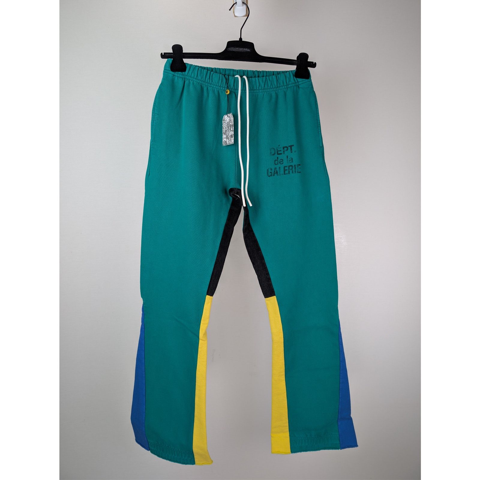 Gallery Dept. o1rshd1 Q:2 / Flared Denim-Panelled Logo-Print Sweatpants Size US 32 / EU 48 - 9 Thumbnail