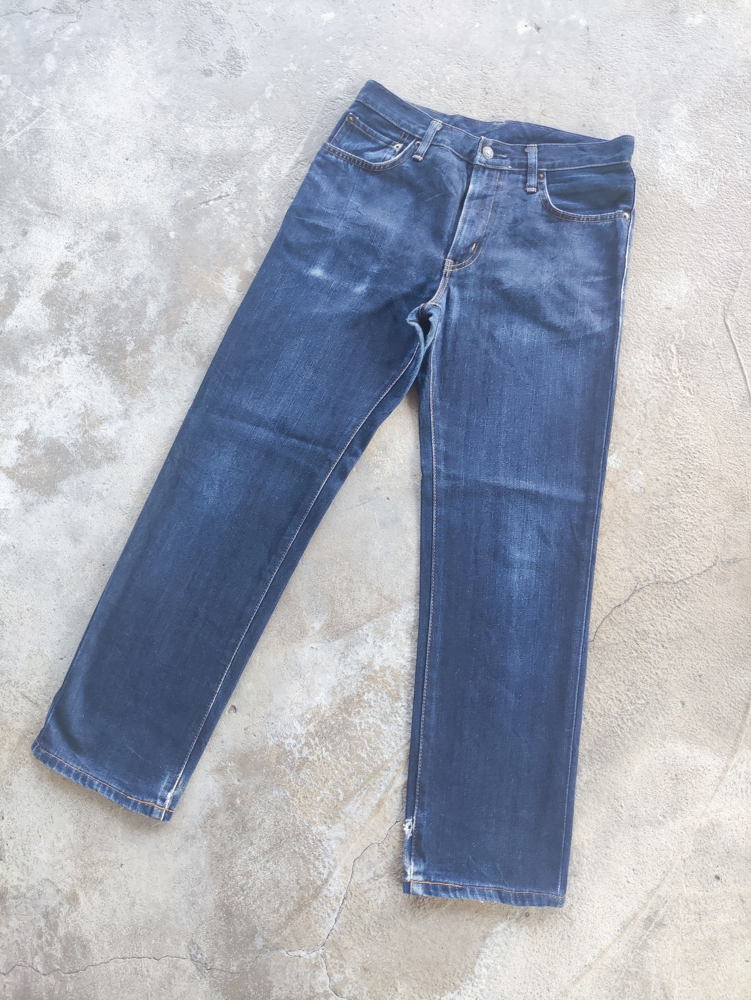 Edwin Vintage Edwin Brand Ripped Faded Denim Pants Size US 30 / EU 46 - 2 Thumbnail