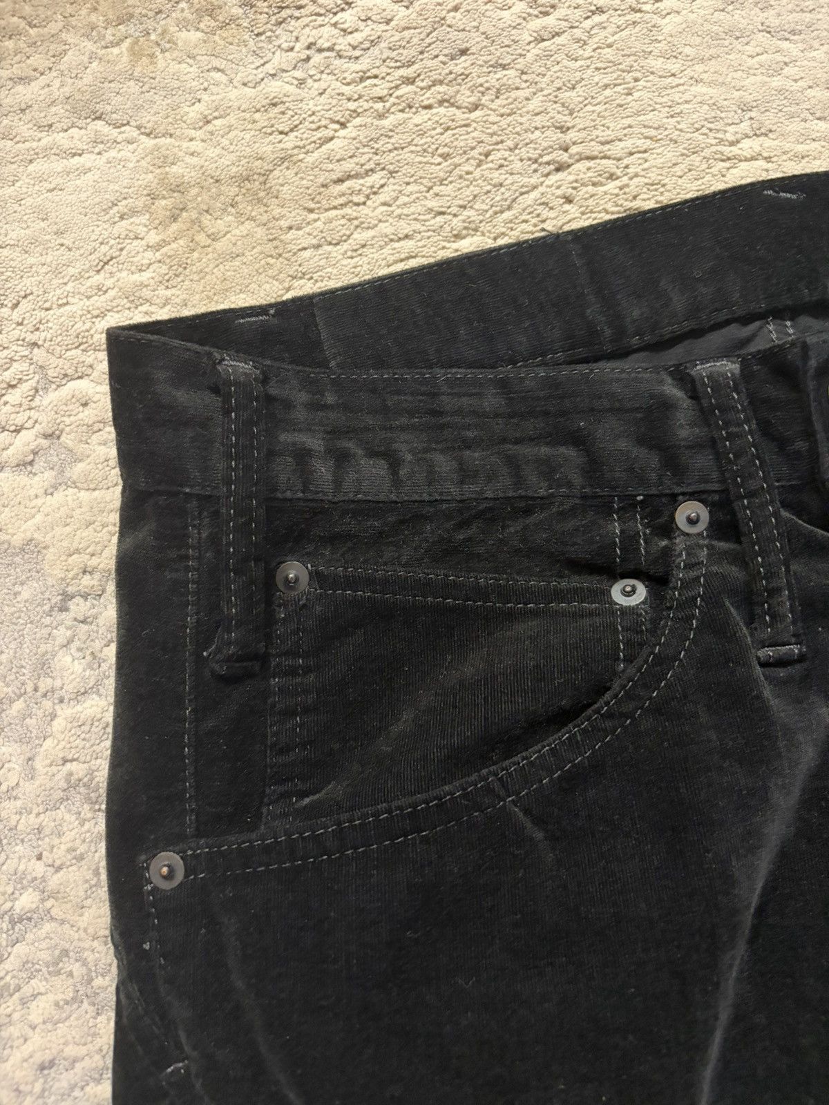 Le Grande Bleu (L.G.B.) LGB - Lazy Wolf Black Velvet Flare Jeans Size US 32 / EU 48 - 3 Thumbnail