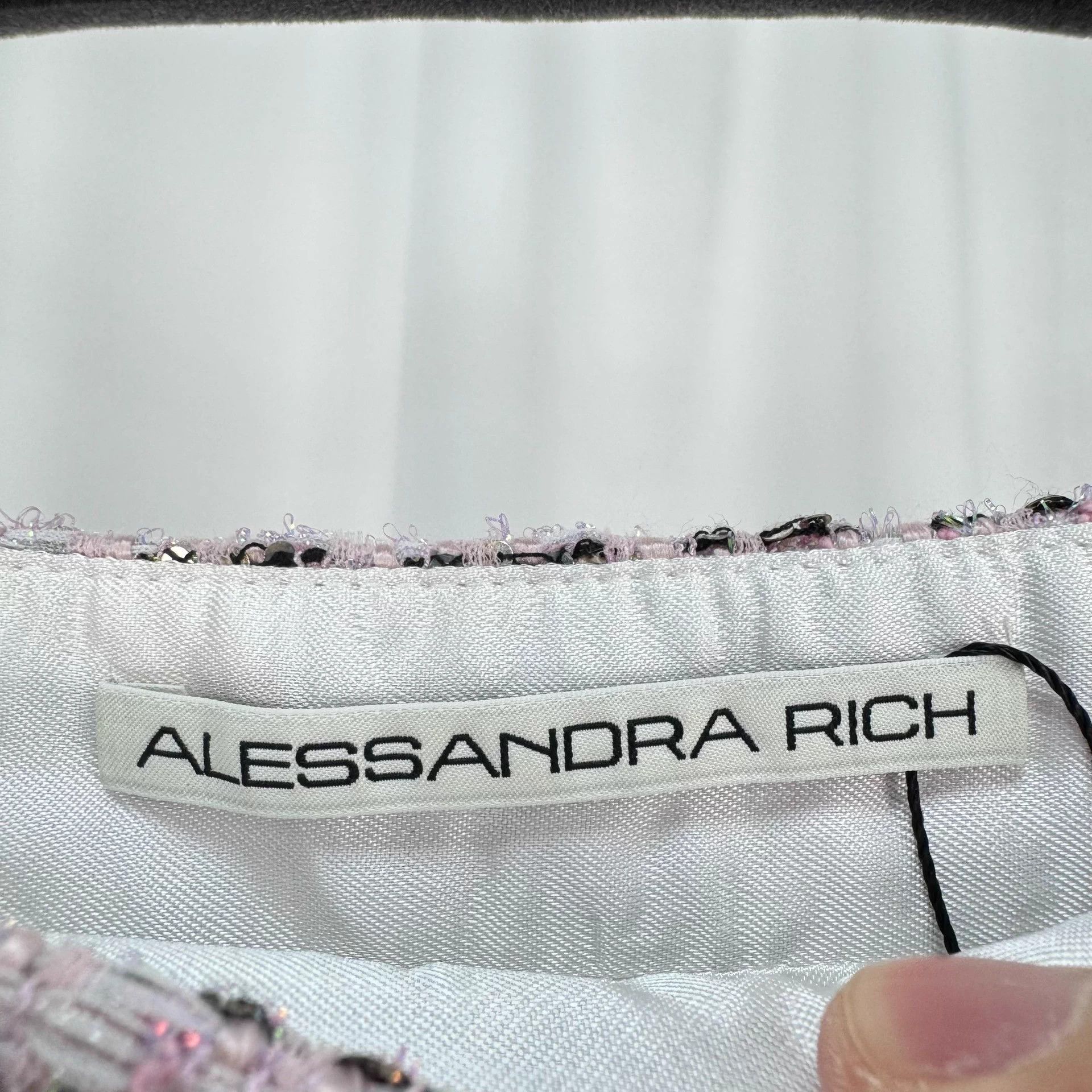 Alessandra Rich Alessandra Rich Sequin Crystal Coco Style Skirt 36 NWT Size 25" / US 0 / IT 36 - 5 Thumbnail