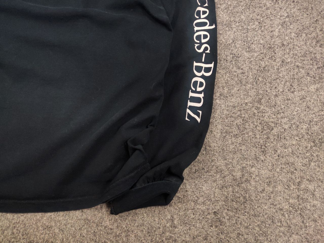 Mercedes-Benz Vintage 90's Mercedes Benz Logo Long Sleeve Faded Black Size US M / EU 48-50 / 2 - 5 Thumbnail