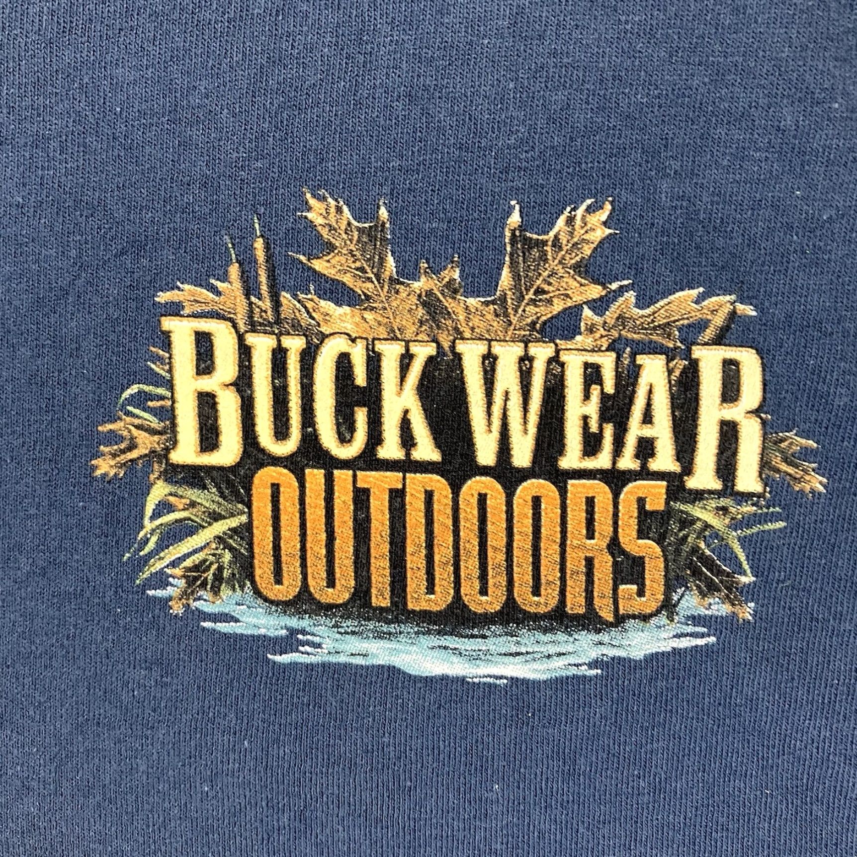 Vintage VINTAGE Buck Wear Men's T-Shirt 2XL Fish Fishing Outdoor Sportsman Short Sleeve Blue Mens Size US XXL / EU 58 / 5 - 3 Thumbnail