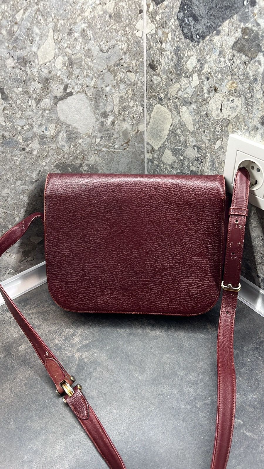 Cartier × Vintage Cartier burgundy Must de Cartier shoulder Size ONE SIZE - 12 Thumbnail