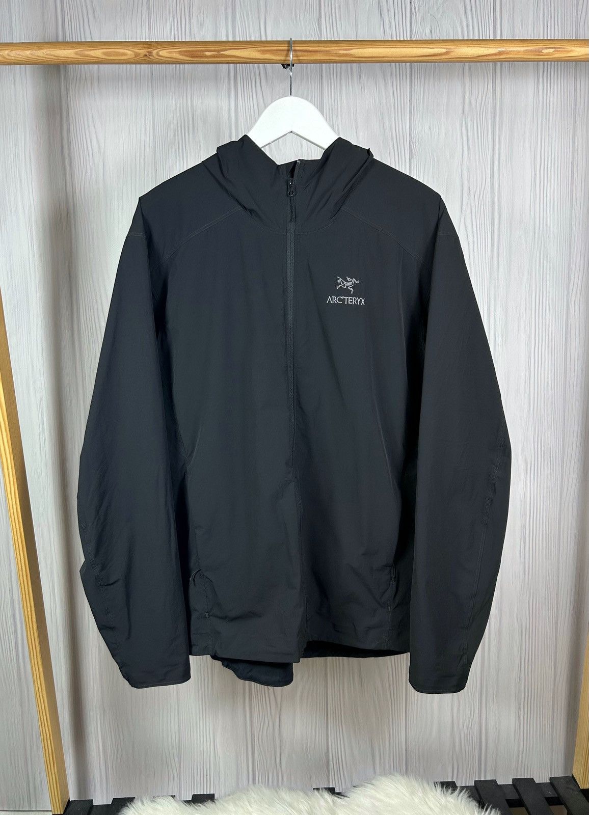 Arc’teryx Gamma SL Hoody Black Light Jacket Size L
