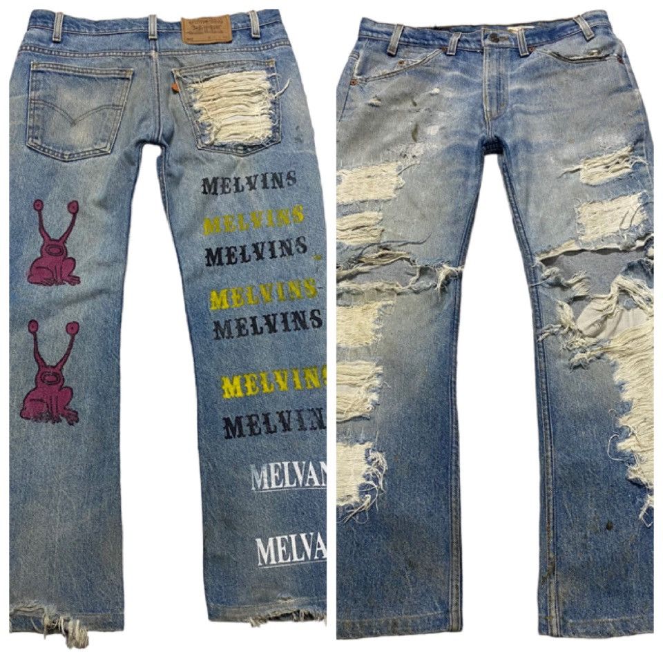 Levi's Levis 517 Sample Thrashed Jeans Grunge Melvins Size US 32 / EU 48 - 3 Thumbnail