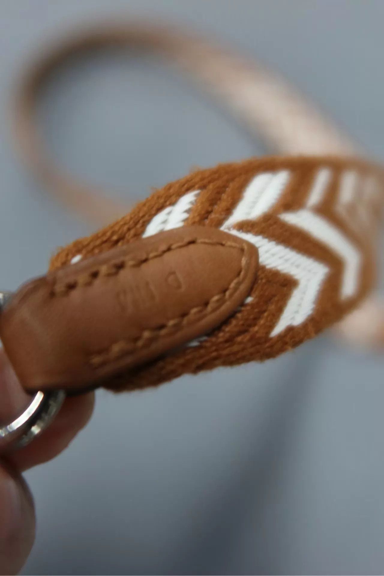 Hermes Hermes Sangle Cavale Gold Brown & White Geometric 99 New Size ONE SIZE - 3 Thumbnail
