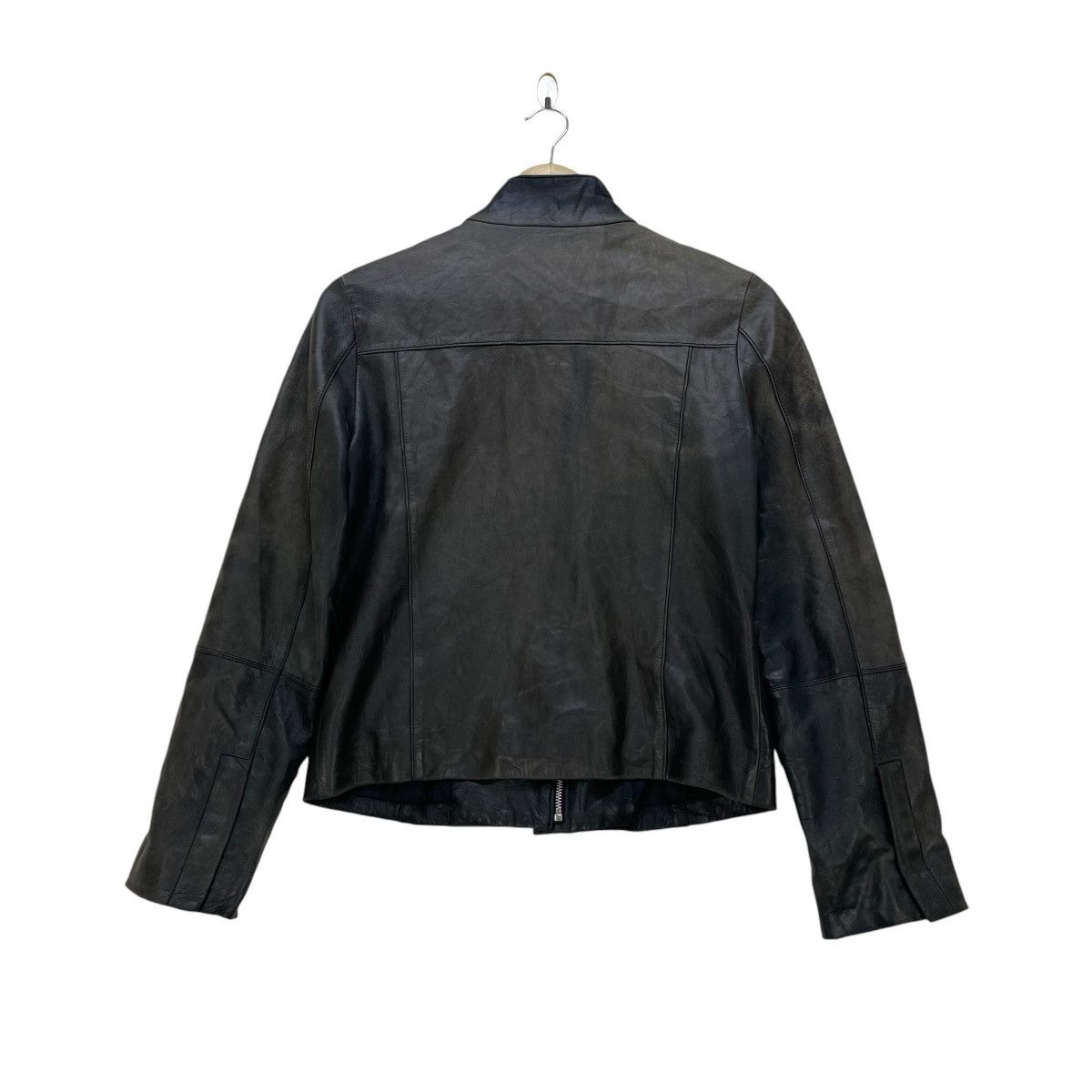SHIPS Faded Planet Co Ltd Poricalpof Lamb Leather Biker Jacket Size S / US 4 / IT 40 - 3 Thumbnail