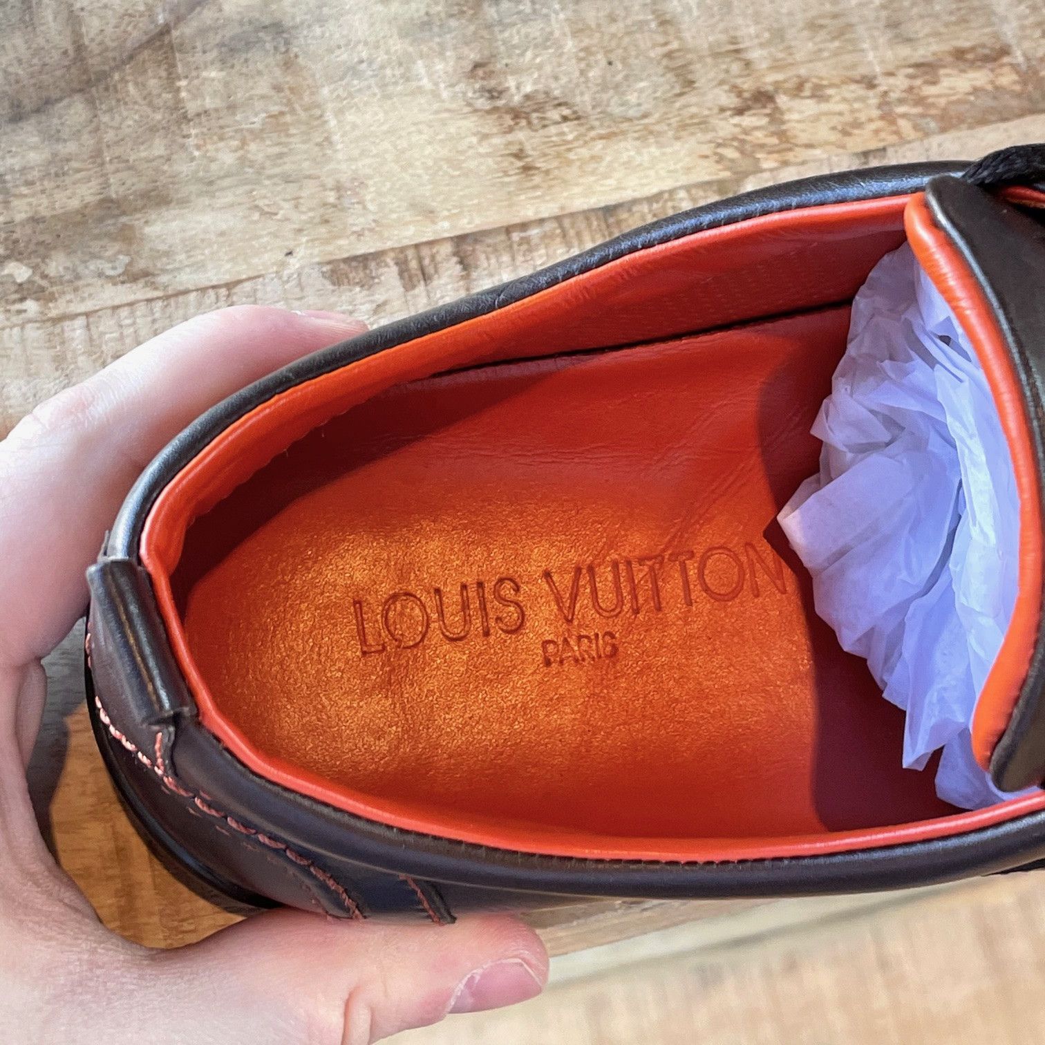 Louis Vuitton Louis Vuitton Chocolate Brown Leather Low-top Sneakers Size US 8 / EU 41 - 10 Thumbnail