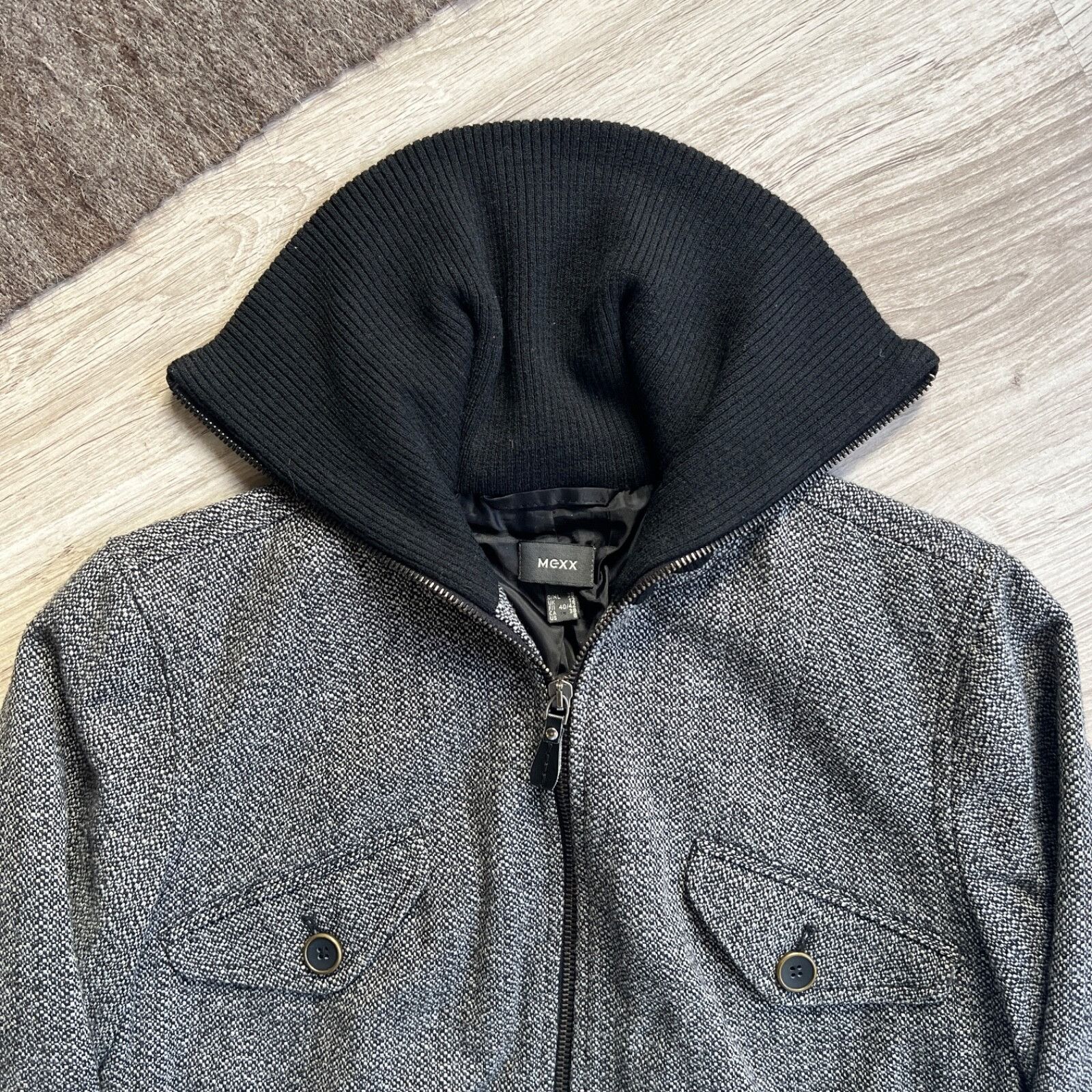 Mexx Mexx Vintage Y2K Crop Bomber Jacket 8861AC Size M / US 6-8 / IT 42-44 - 4 Thumbnail