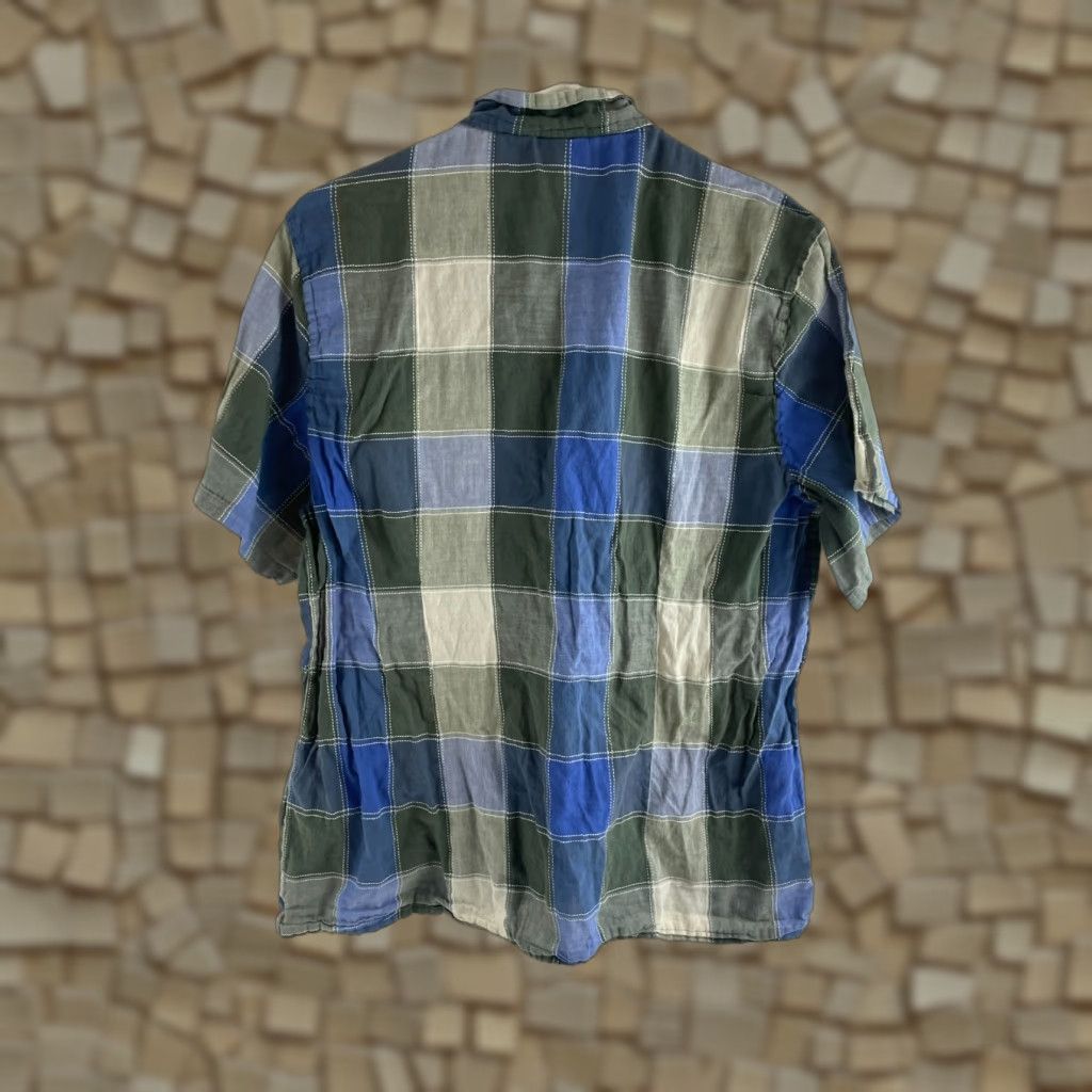 Vintage Sonoma Shirt Women's 16W Blue Green Plaid Button-Up Short Sleeve Casual Regular Fit Size XXL / US 16-18 / IT 52-54 - 1 Thumbnail