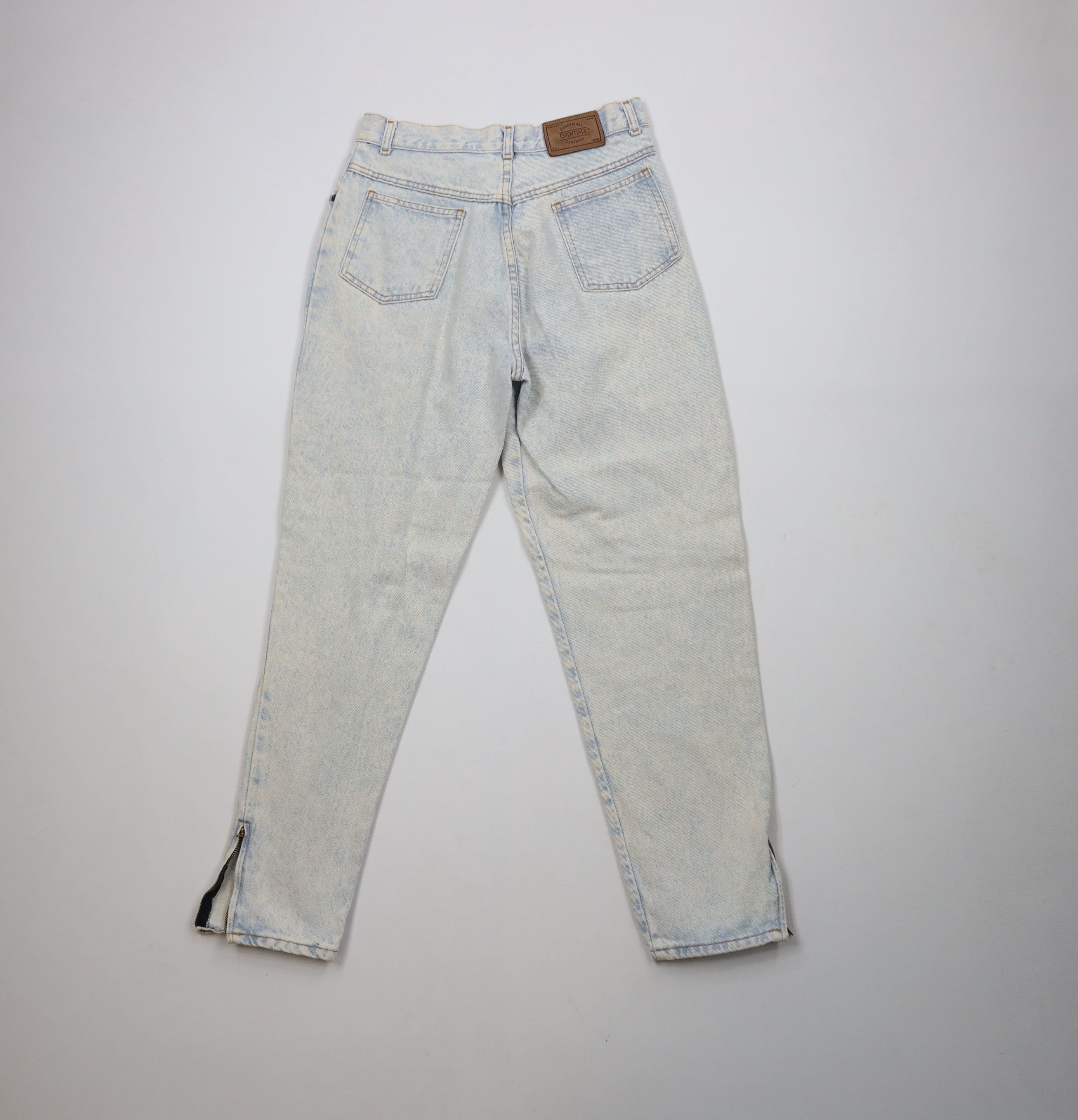 Vintage Vintage 90s Streetwear Acid Wash Tapered Leg Jeans Blue Size 32" / US 10 / IT 46 - 10 Thumbnail