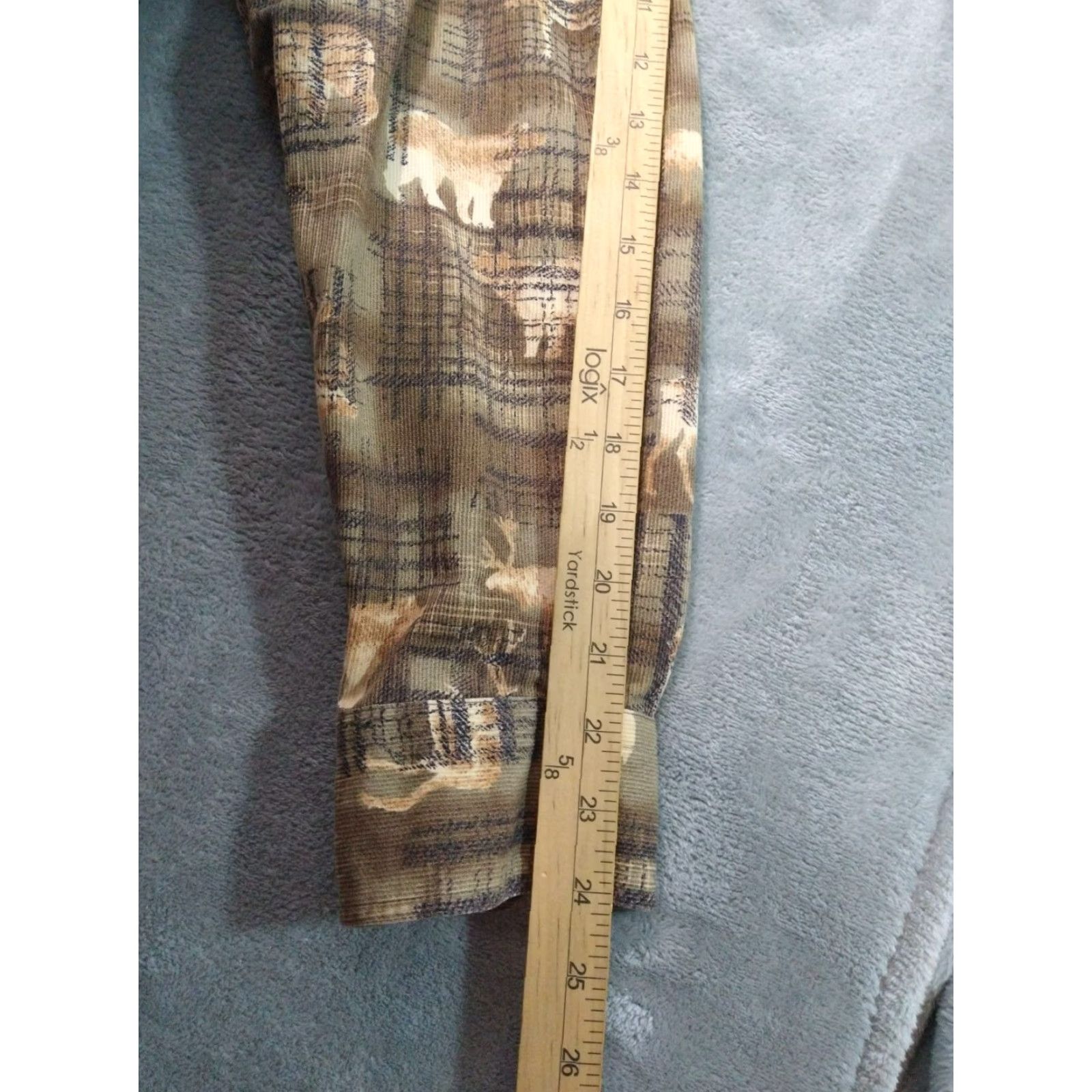 Vintage Woolrich Shirt Mens Medium Brown Animal Print Flannel Button-Down Long Sleeve Size US M / EU 48-50 / 2 - 6 Thumbnail