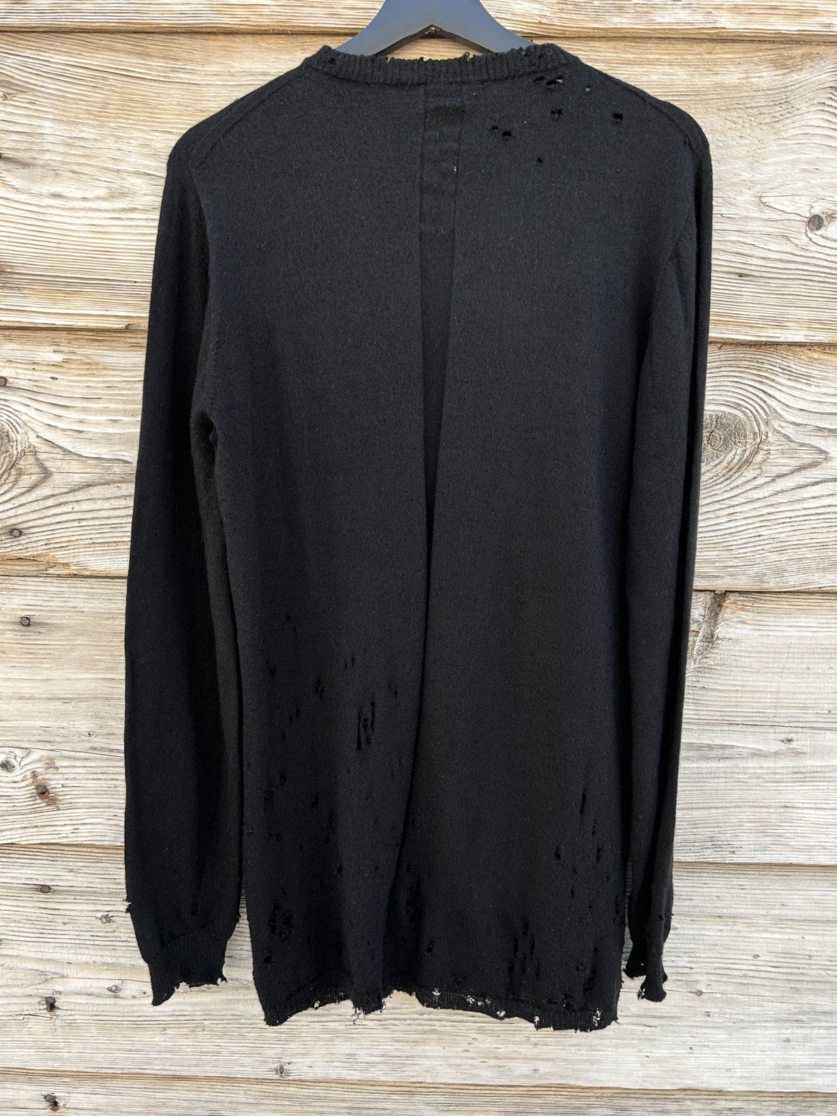 Rick Owens Rick Owens Phlegethon S/S 21 Distressed Cashmere Sweater Size US L / EU 52-54 / 3 - 6 Thumbnail