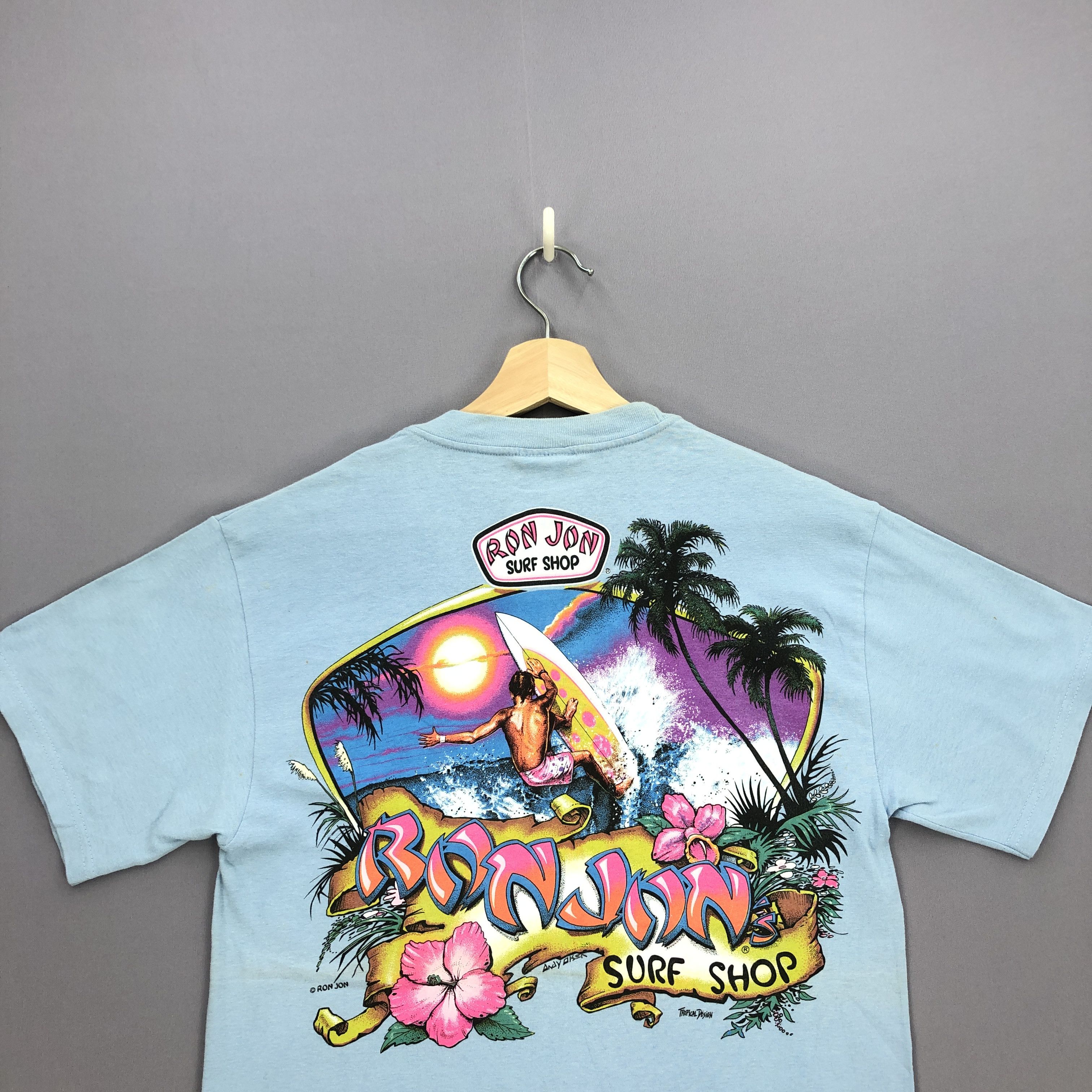 Ron Jon Surf Shop Vintage 90's Ron Jon Tshirt Surfwear Travel Novelty Tees Size US S / EU 44-46 / 1 - 3 Thumbnail