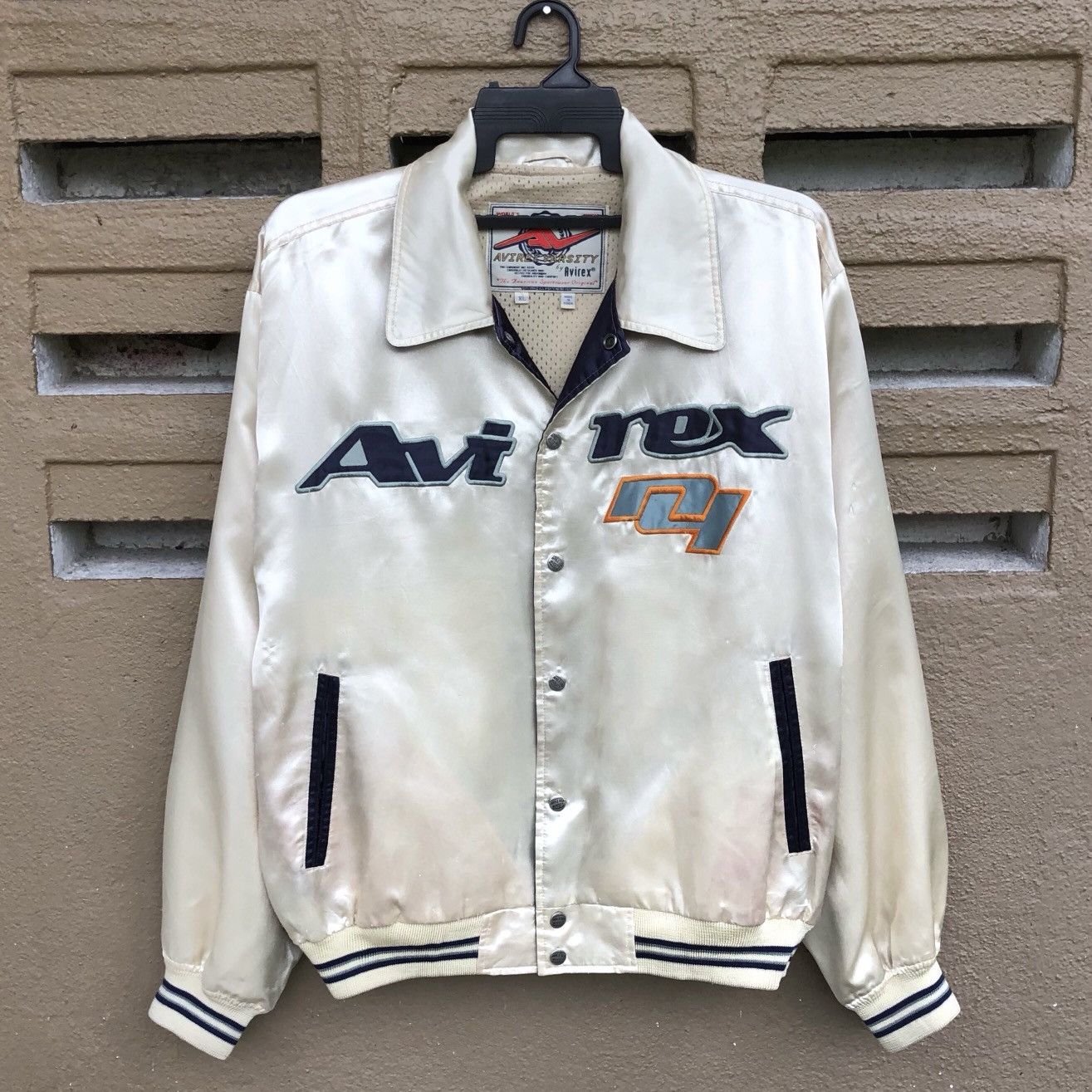 Avirex Vintage Avirex USA Satin Varsity Jacket Size US XL / EU 56 / 4 - 1 Thumbnail