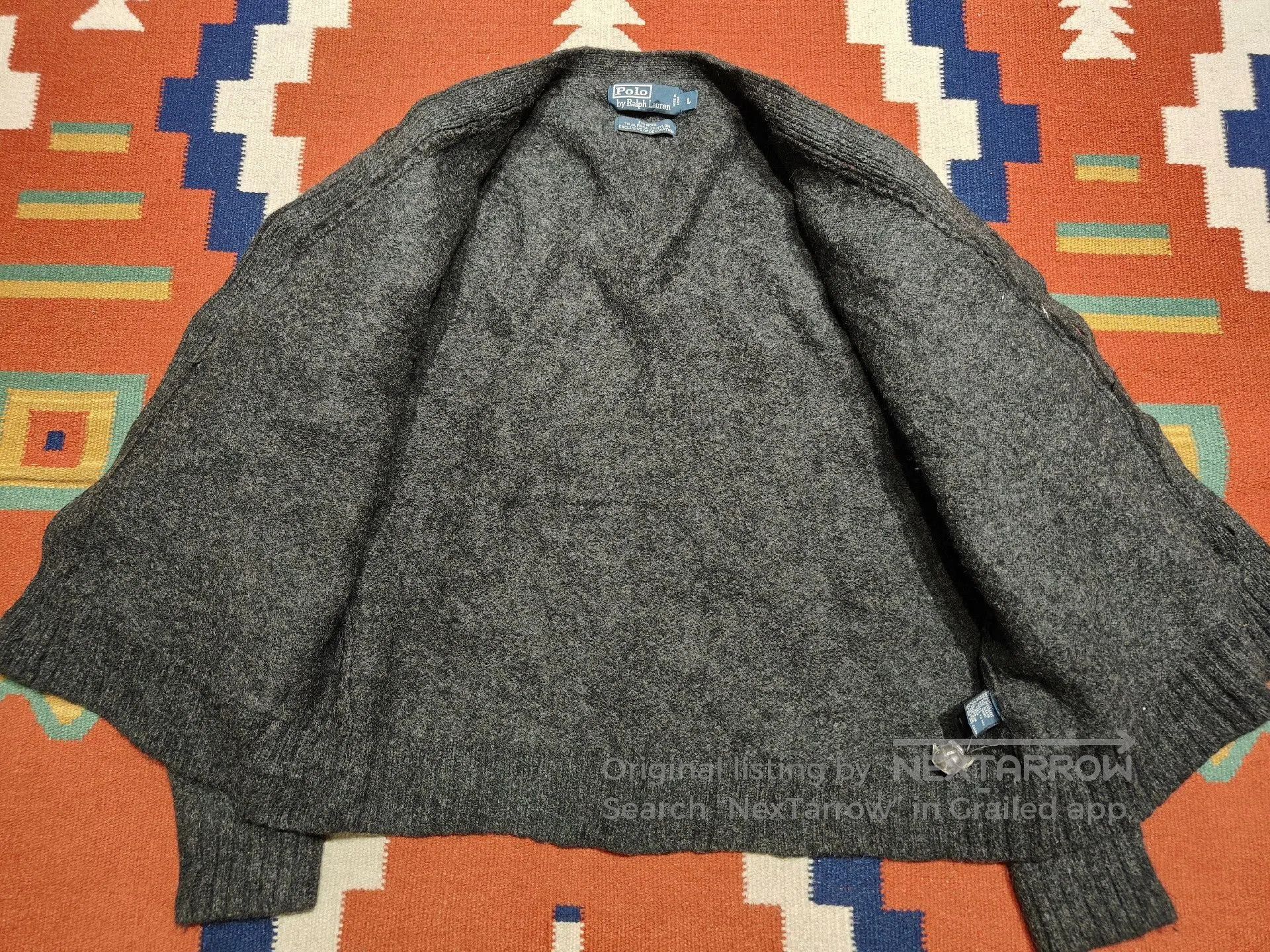 RRL Ralph Lauren RRL Patchwork Wool Cardigan. Size US L / EU 52-54 / 3 - 7 Thumbnail