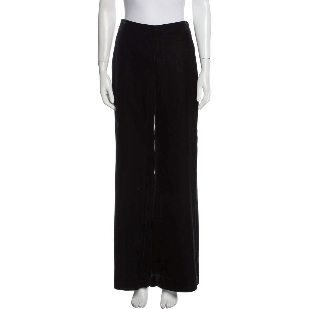 Brandon Maxwell Brandon Maxwell Wide Leg High-Rise Pants in Black Size 28" / US 6 / IT 42 - 1 Thumbnail