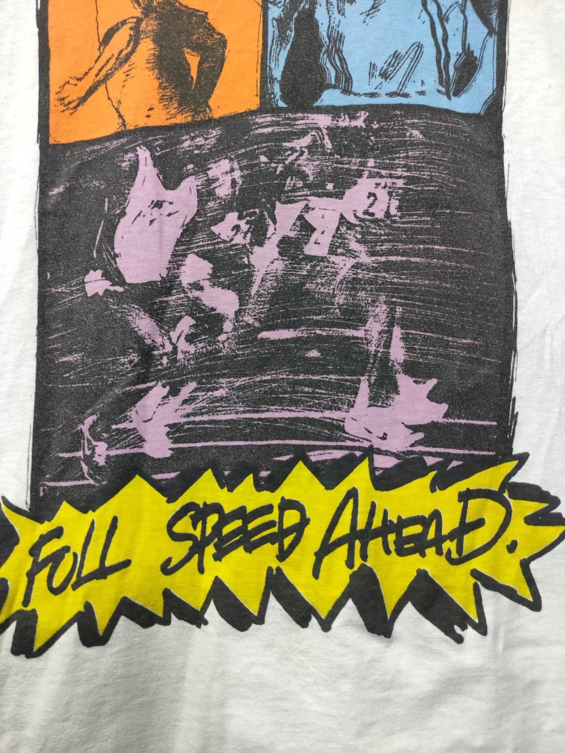Nike Vtg 90's Nike " Full Speed Ahead " Single Stitch T-Shirt Size US L / EU 52-54 / 3 - 4 Thumbnail