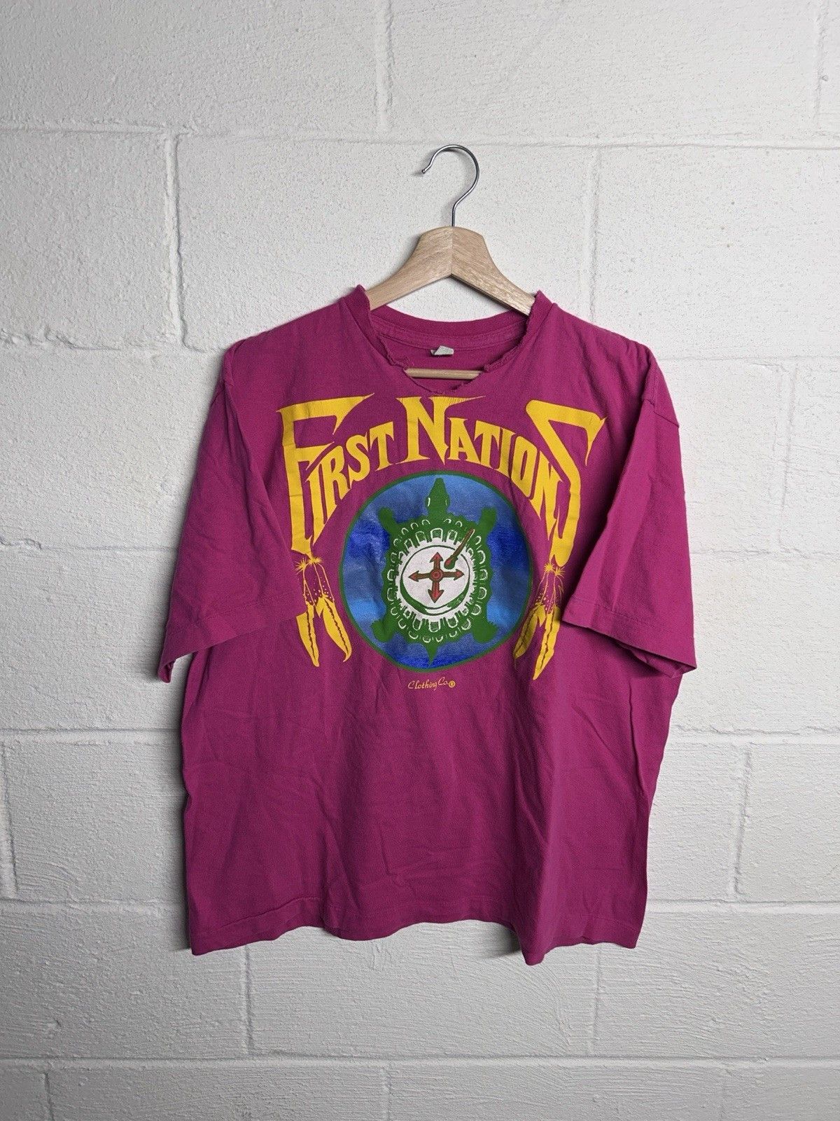 Native Vintage 90’s First Nations Native Nature T-Shirt Size XL Size US XL / EU 56 / 4 - 1 Thumbnail