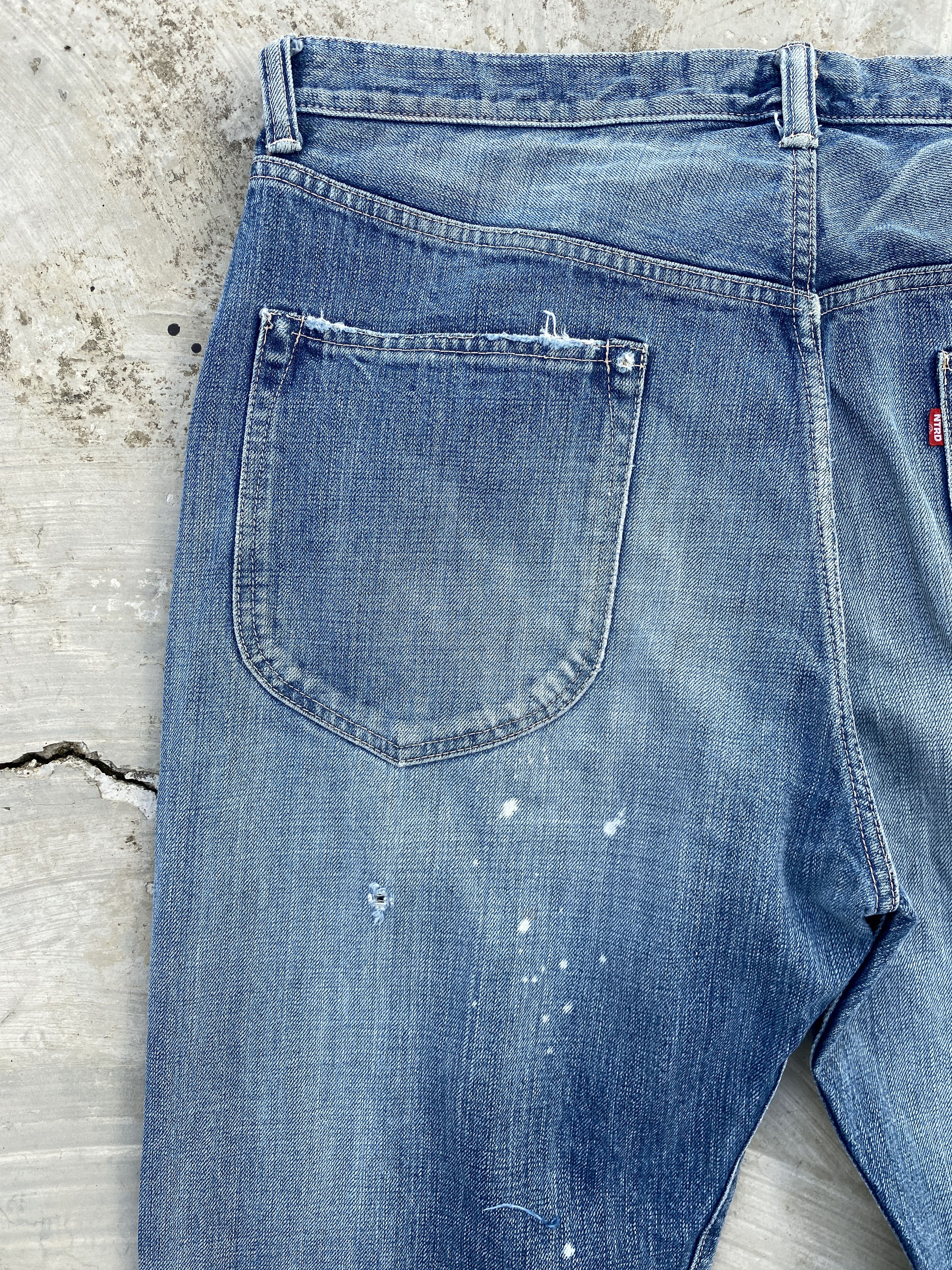 Japanese Brand × Nitraid Nitraid Underground Inc Distressed Jeans Size US 37 - 6 Thumbnail