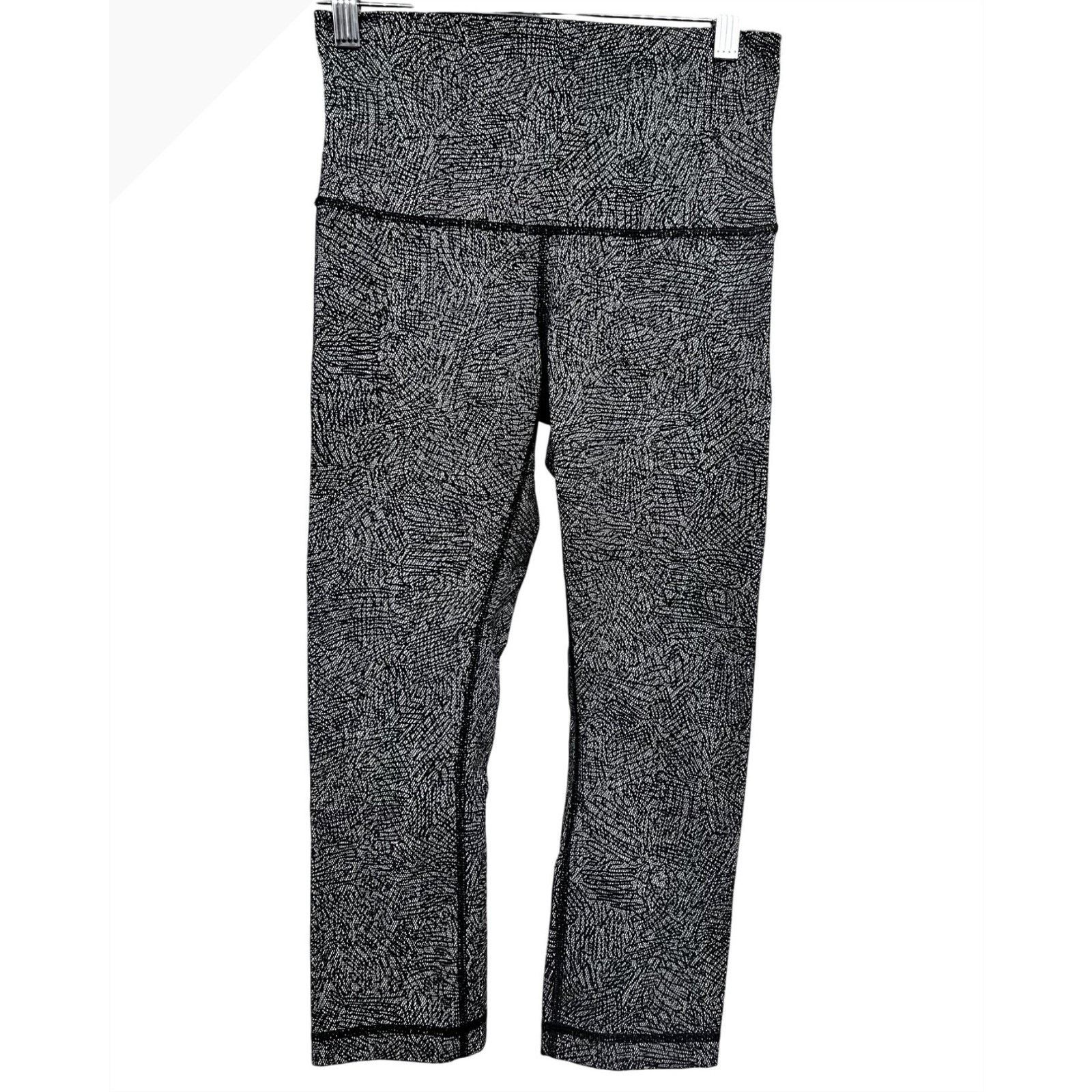 Lululemon Lululemon Wunder Under Luon Ripple Jacquard Crop Leggings 2 Size 26" / US 2 / IT 38 - 3 Thumbnail