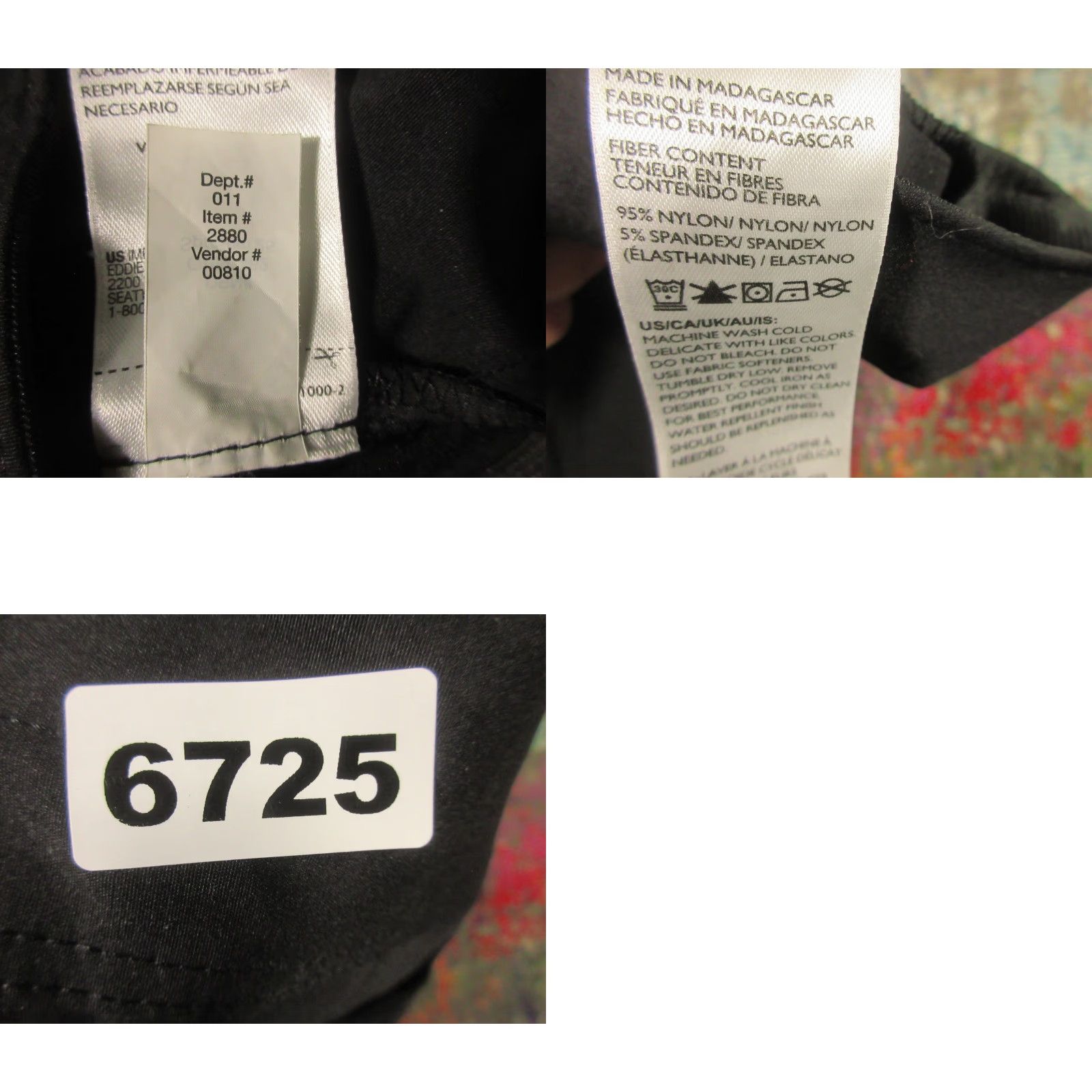 Eddie Bauer Eddie Bauer Pants Women 10 Black Nylon Spandex Lightweight Stretch Pockets Inseam 32 Mid Rise Flat Front Straight Chino Solid Zip Travex Womens Size 32" / US 10 / IT 46 - 8 Thumbnail