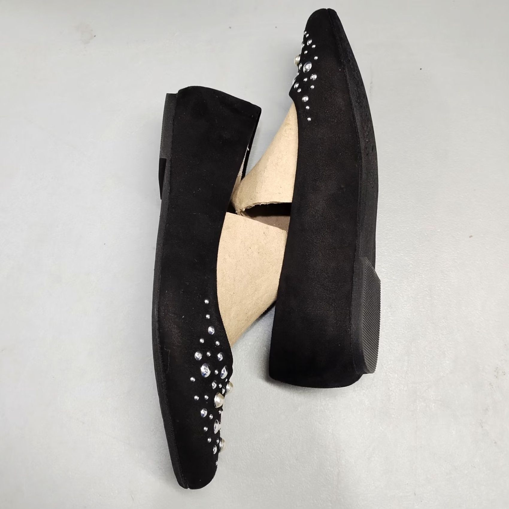 Vintage Rialto Ballet Flats Womens US 10M Black Round Toe Slip On Size US 10 / IT 40 - 2 Thumbnail
