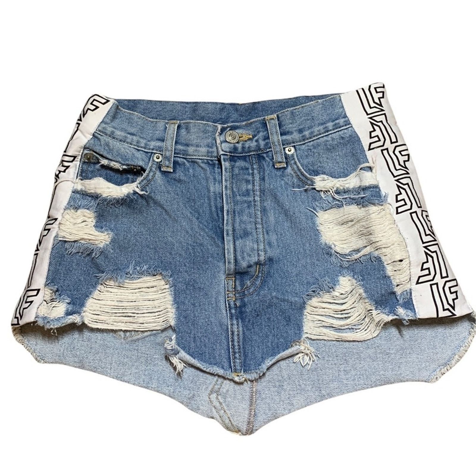 Other LF deconstructed shirt denim skirt size 25 Size 25" / US 0 / IT 36 - 3 Thumbnail