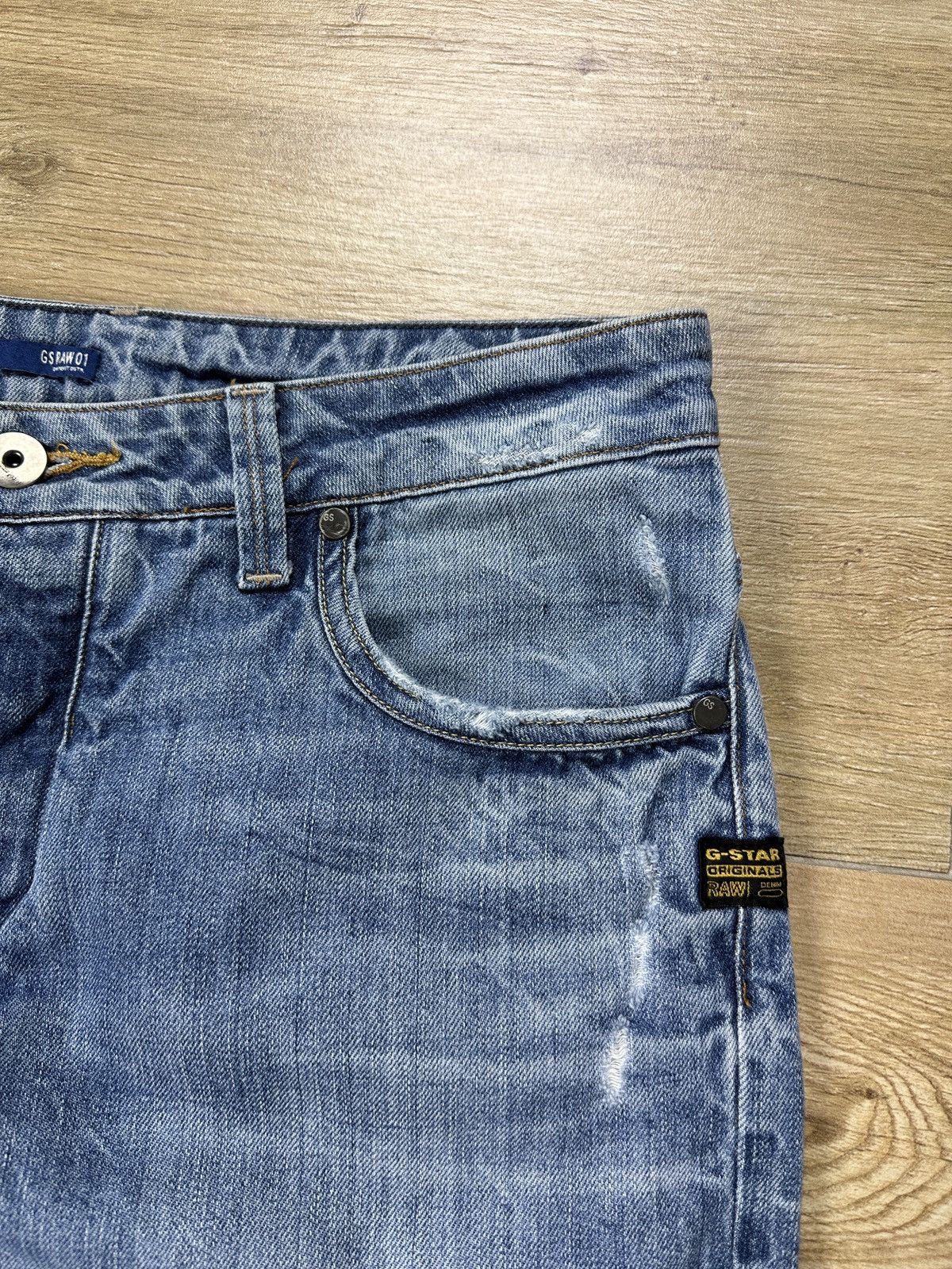 G-Star × Vintage Vintage G-Star Raw Attacc Low Straight Denim Jeans Size US 32 / EU 48 - 4 Thumbnail