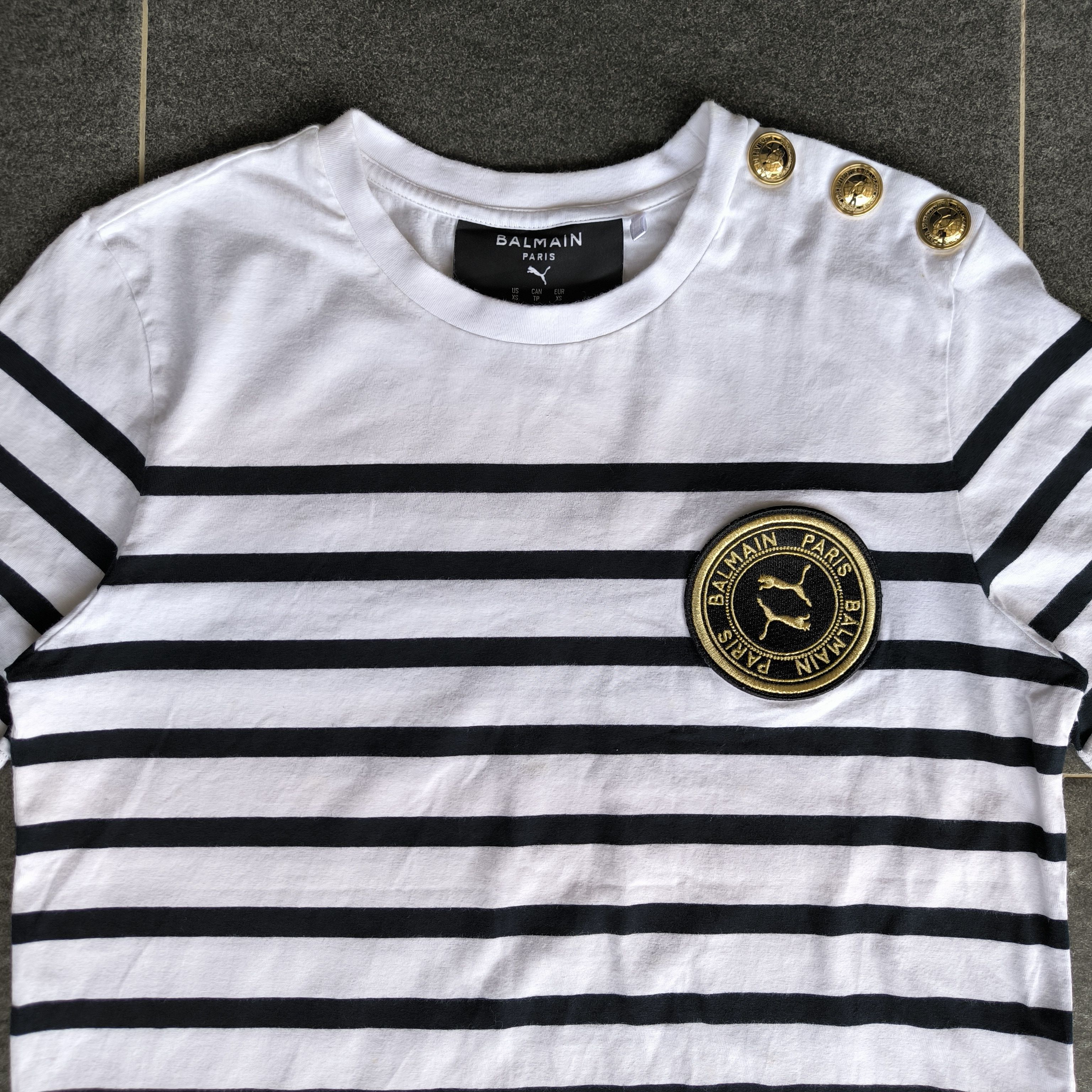 Balmain Balmain x puma disstresed tshirt Size XS / US 0-2 / IT 36-38 - 2 Thumbnail