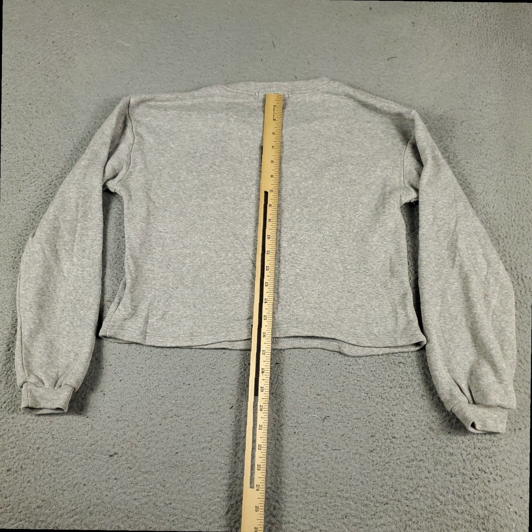 Zara Zara Gray Pullover Sweater Womens Small Crew Neck Long Sleeve Cotton Blend Size S / US 4 / IT 40 - 7 Thumbnail
