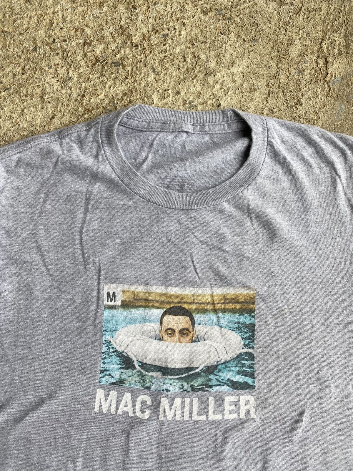 Mac Miller × Vintage Mac Miller Grey Rap Tee Shirt Size US S / EU 44-46 / 1 - 3 Thumbnail